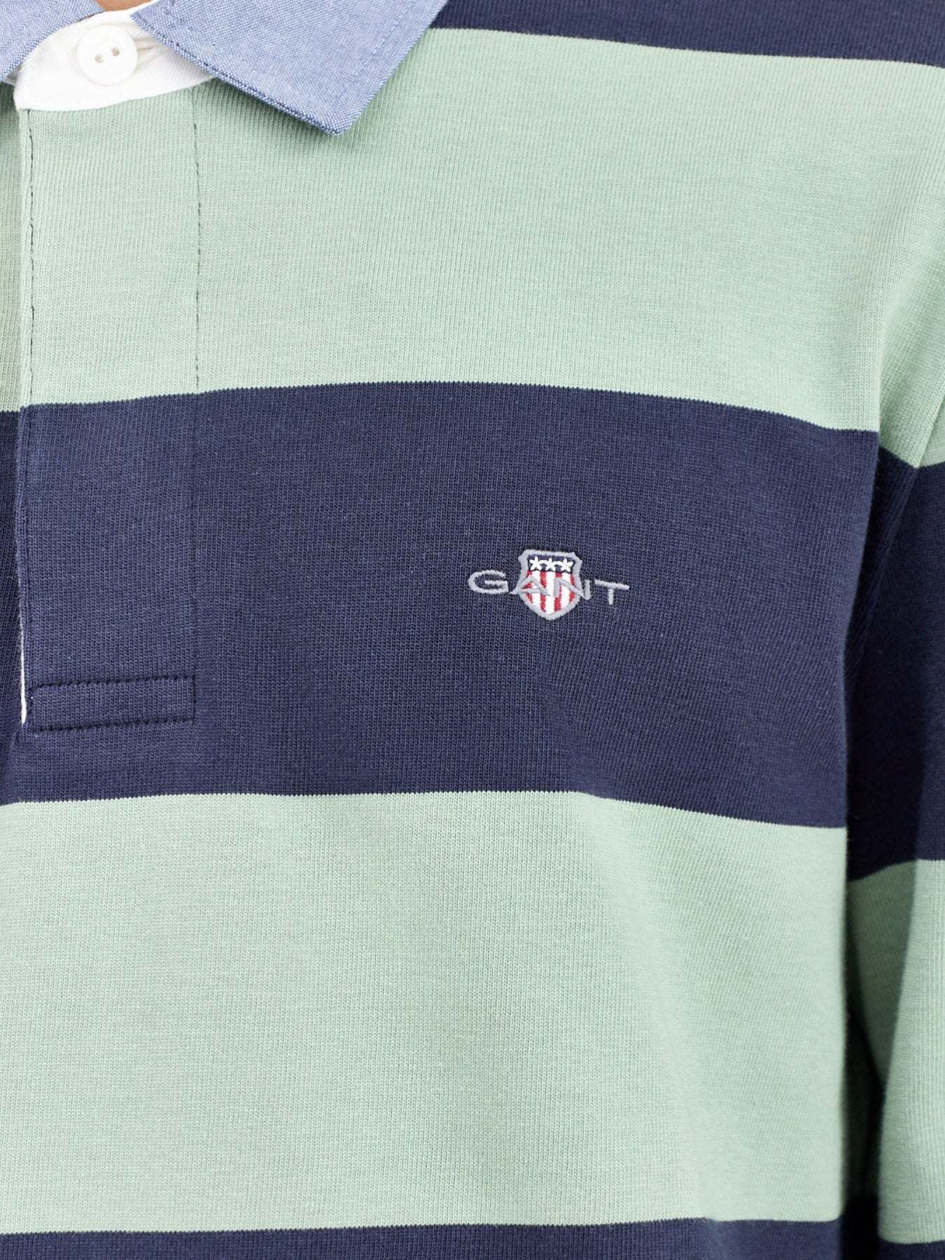 Chambray Stripe Heavy Rugger Green