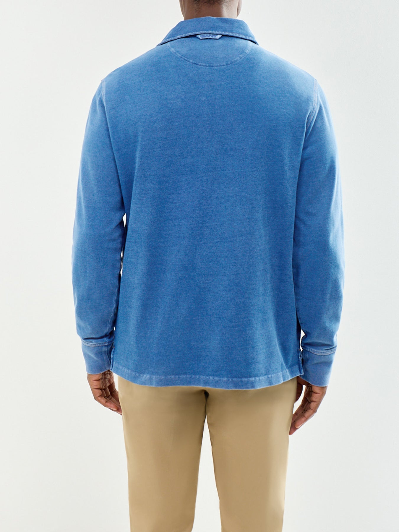 Men's Cotton Indigo Rugger Rugby Shirt