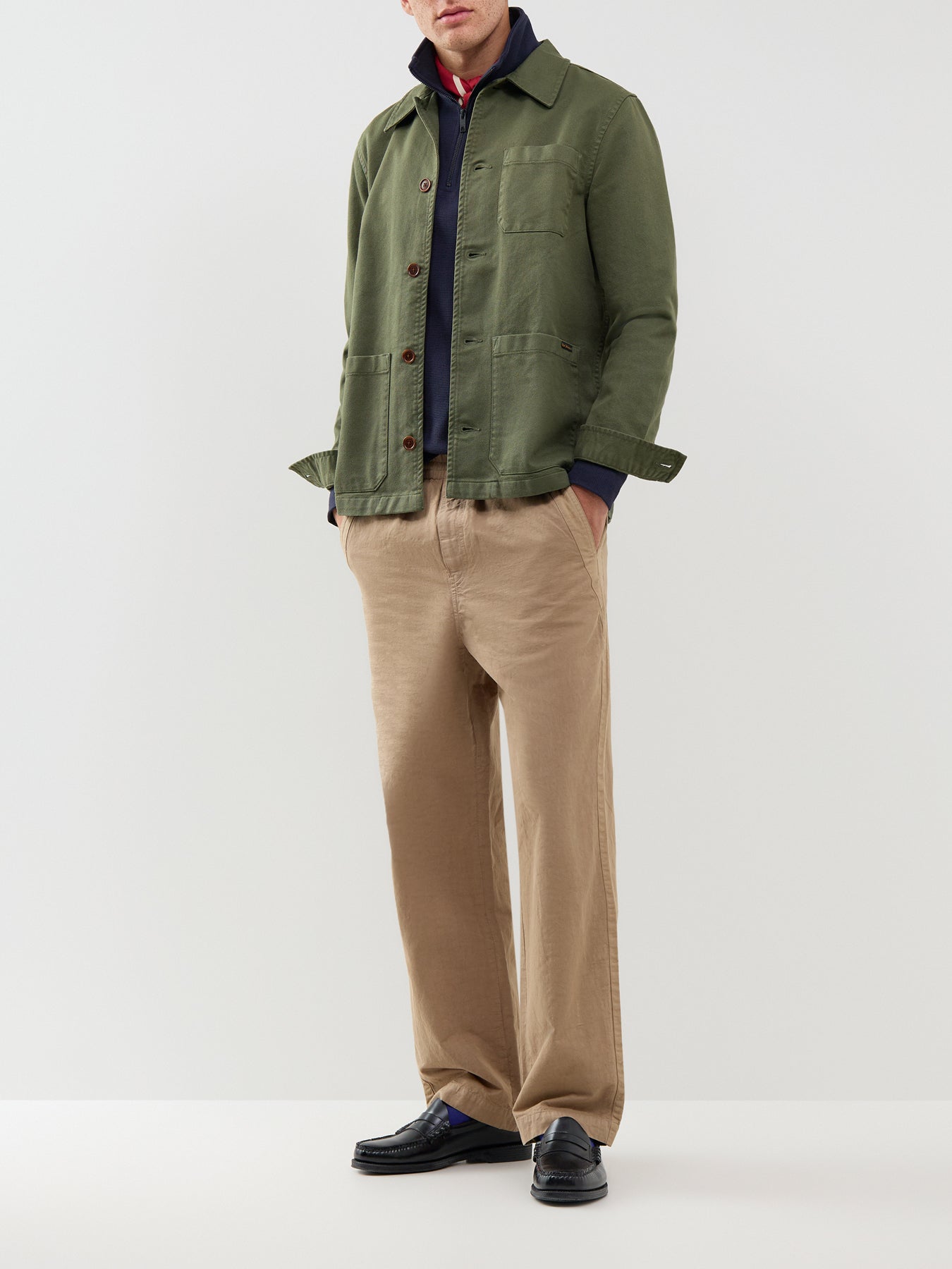 Micro Texture Half-Zip Jumper