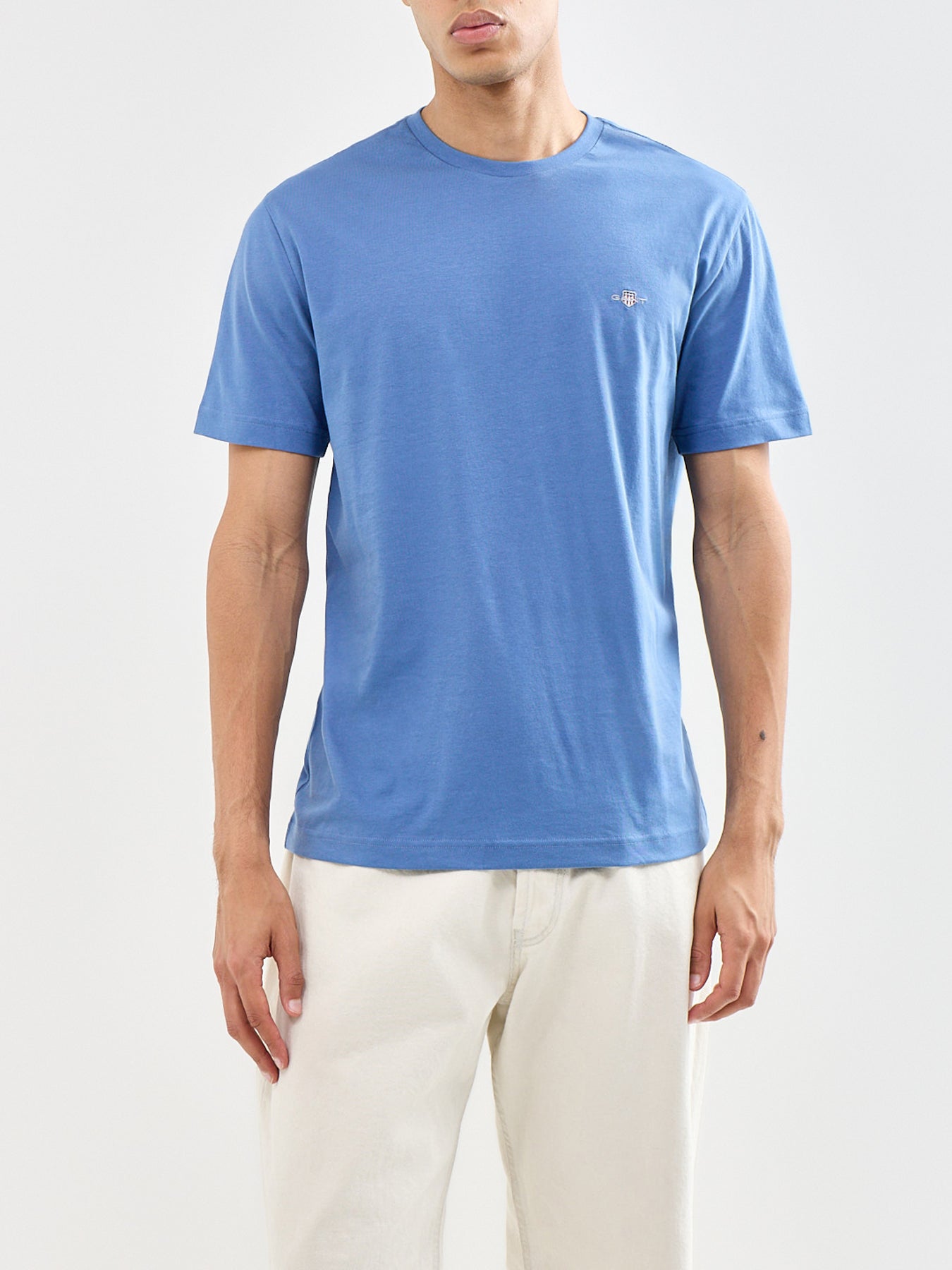 Shield Cotton T-Shirt Blue