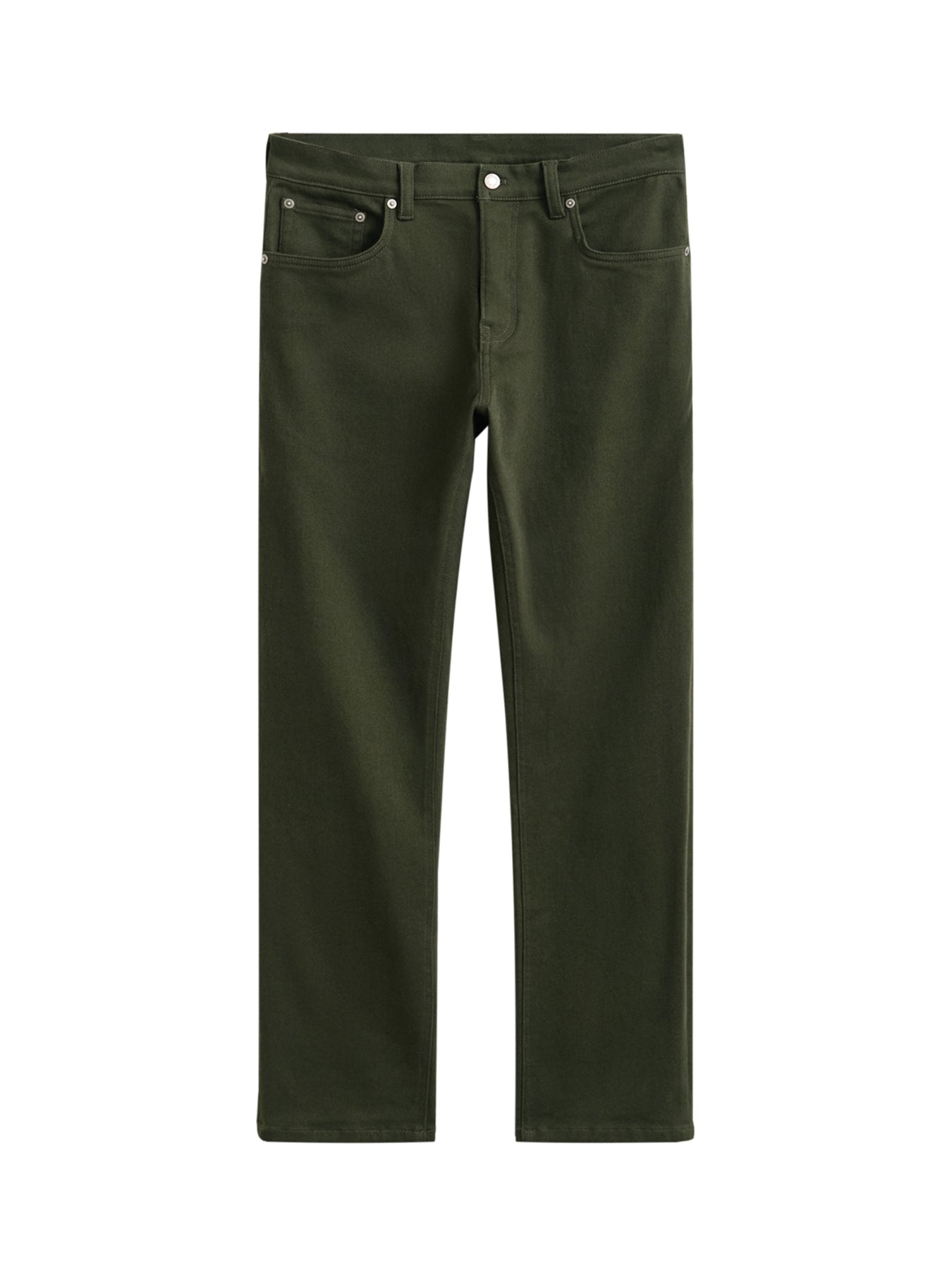 Soft Twill Straight Jeans Green