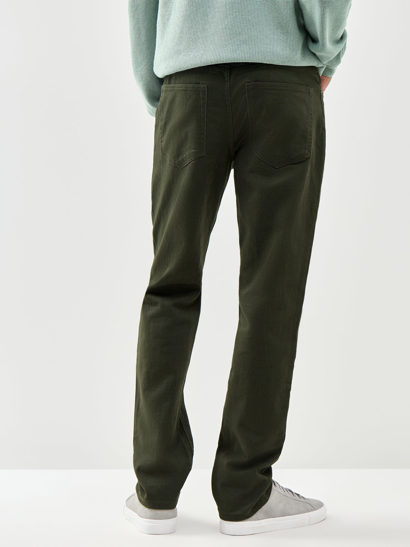 Soft Twill Straight Jeans Green