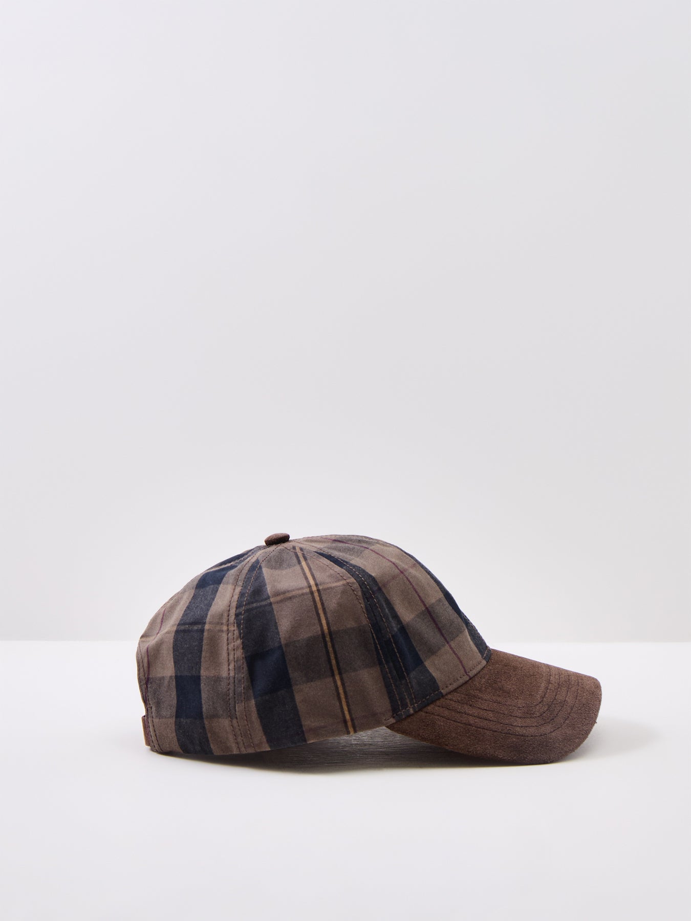 Checked Cotton Waxed Cap