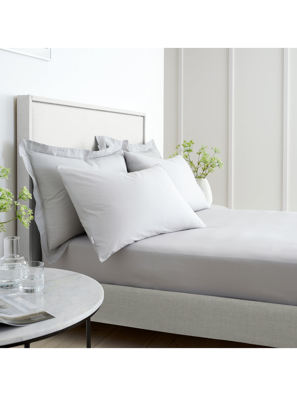 Bianca 200TC Cotton Percale Grey by Turner Bianca