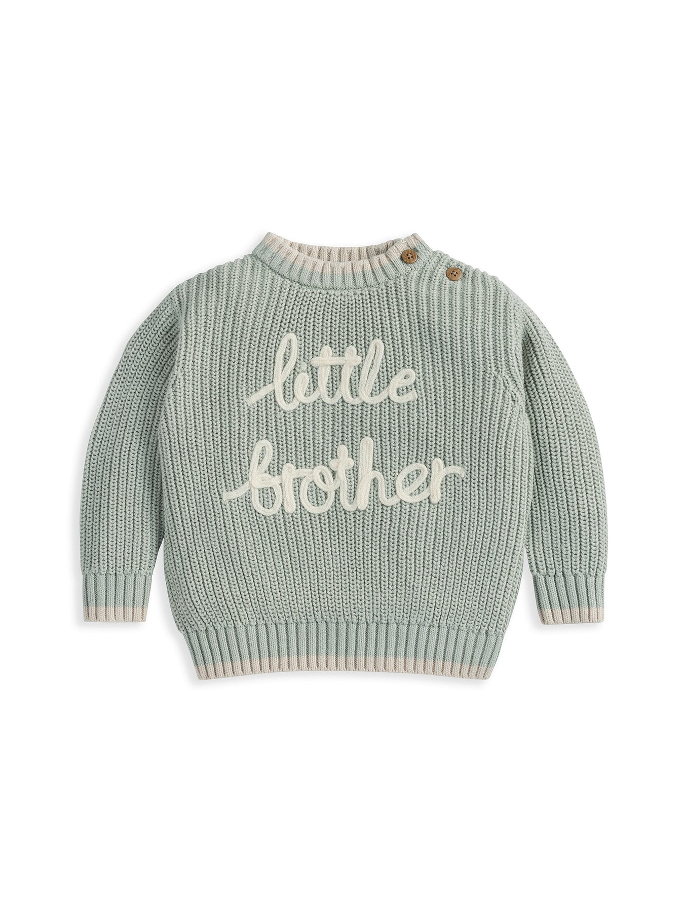 Baby Little Brother Jumper Green