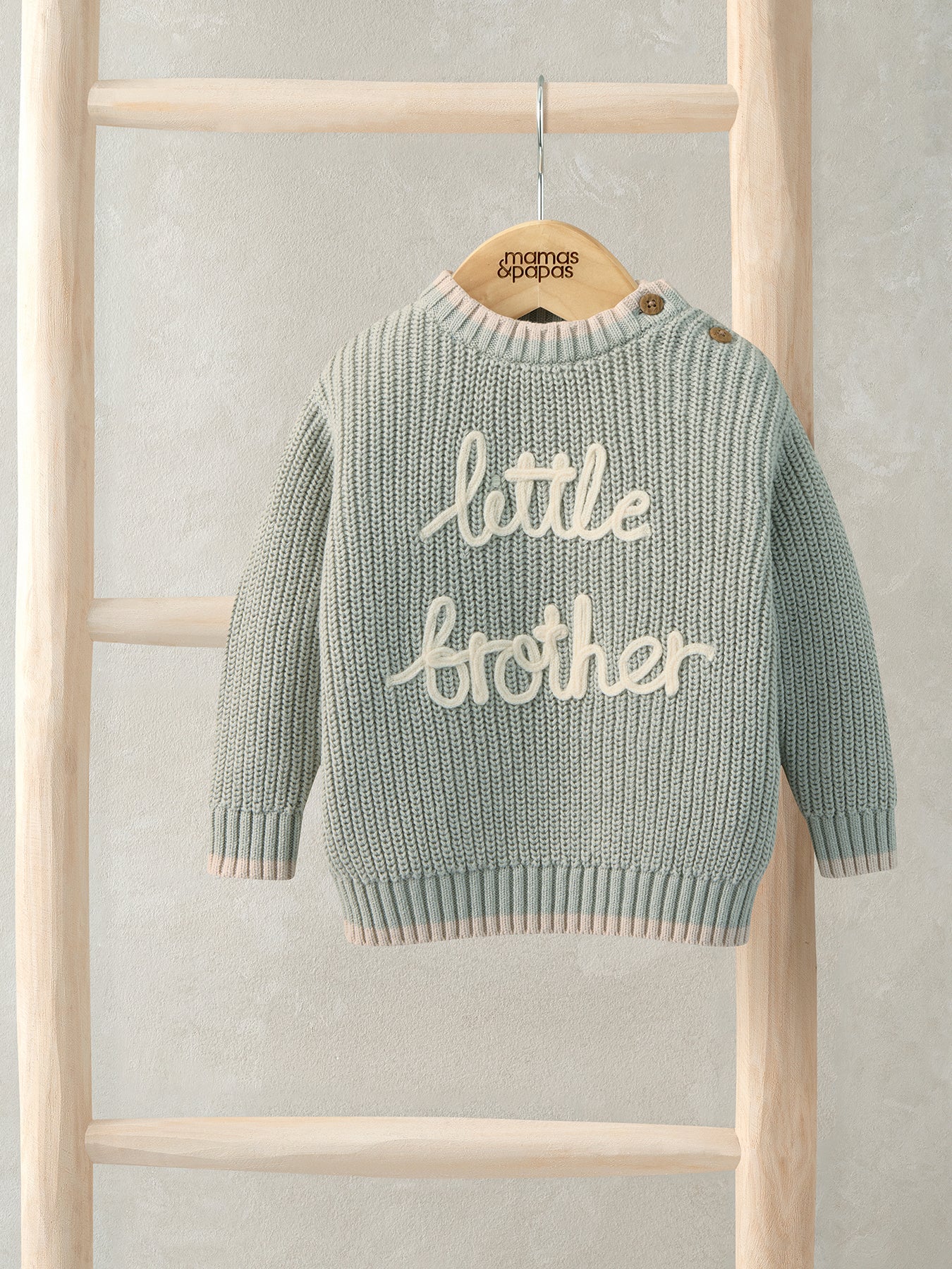 Baby Little Brother Jumper Green