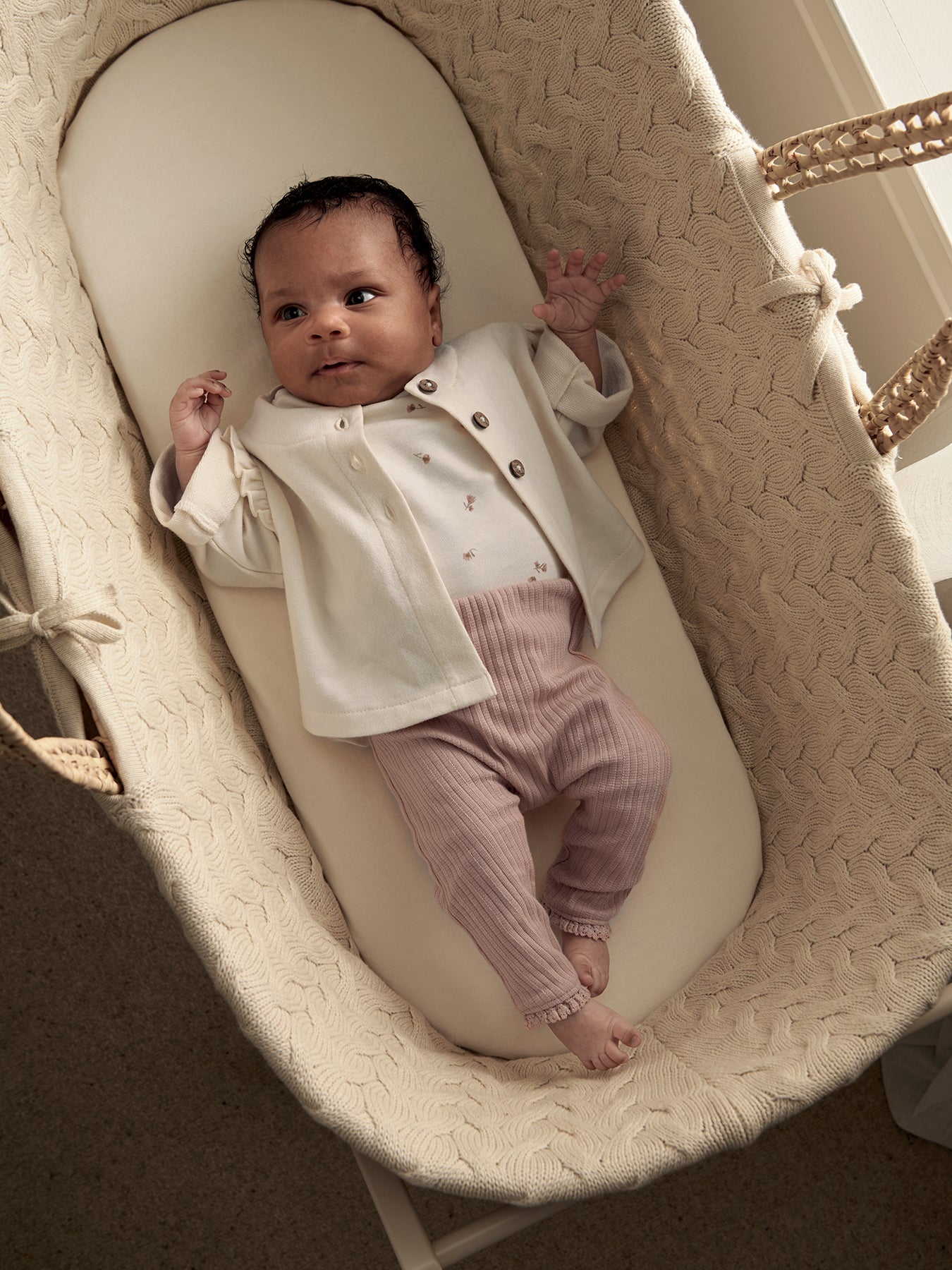 Baby Three Piece Jacket Set Pink