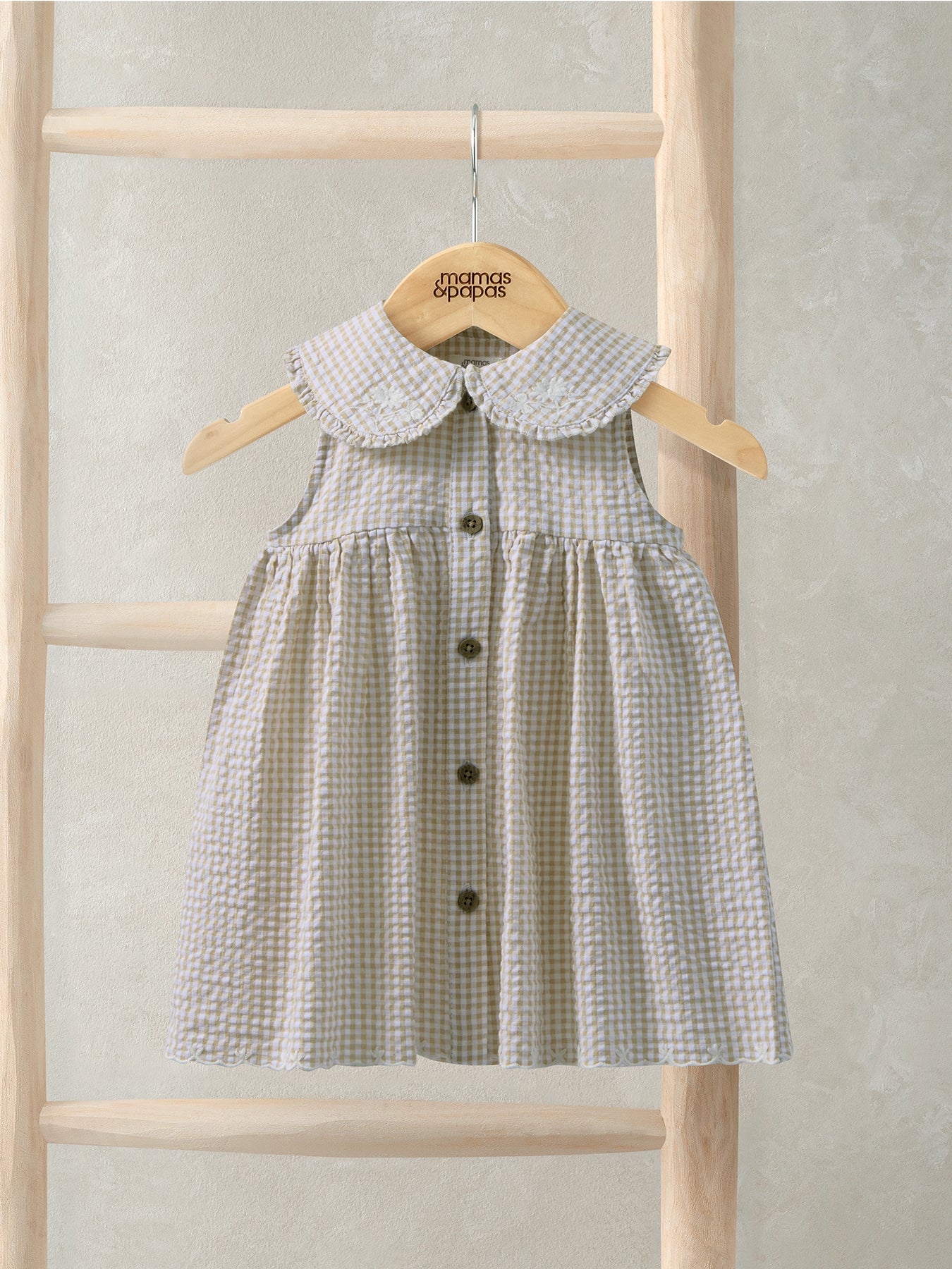 Baby Gingham Dress Pink