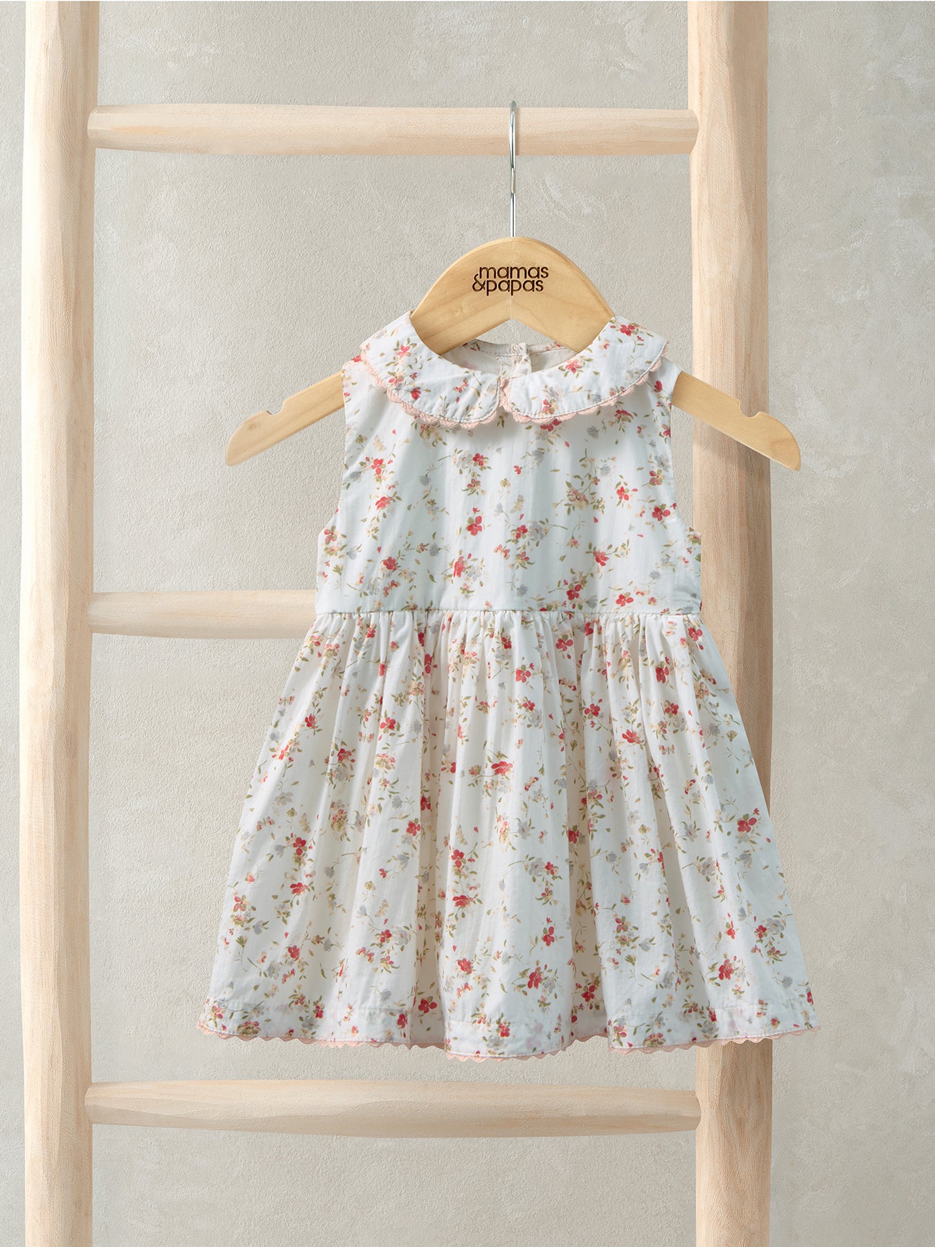 Baby Floral Dress Cream