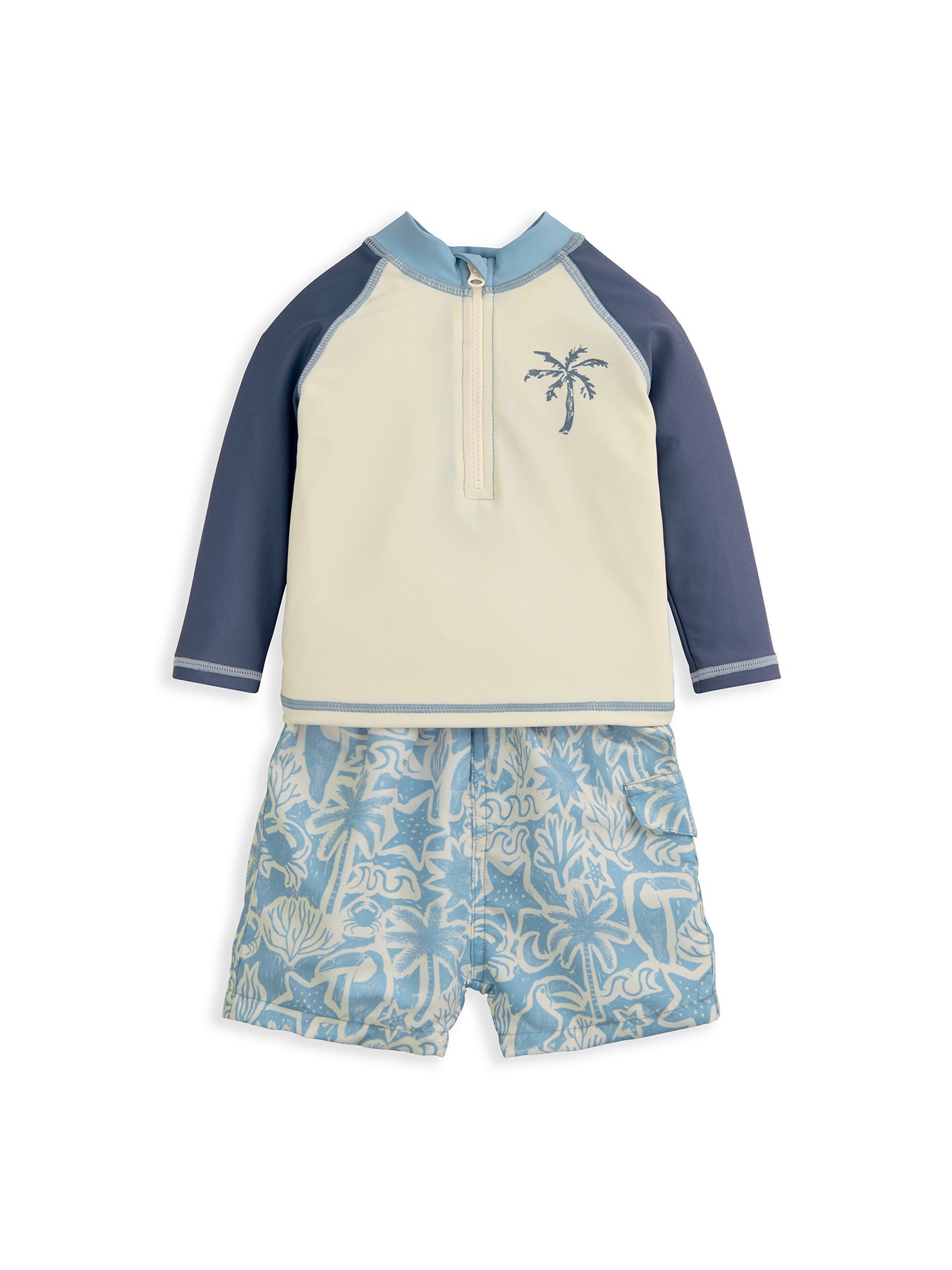 Baby Board Short Two Piece Set Blue