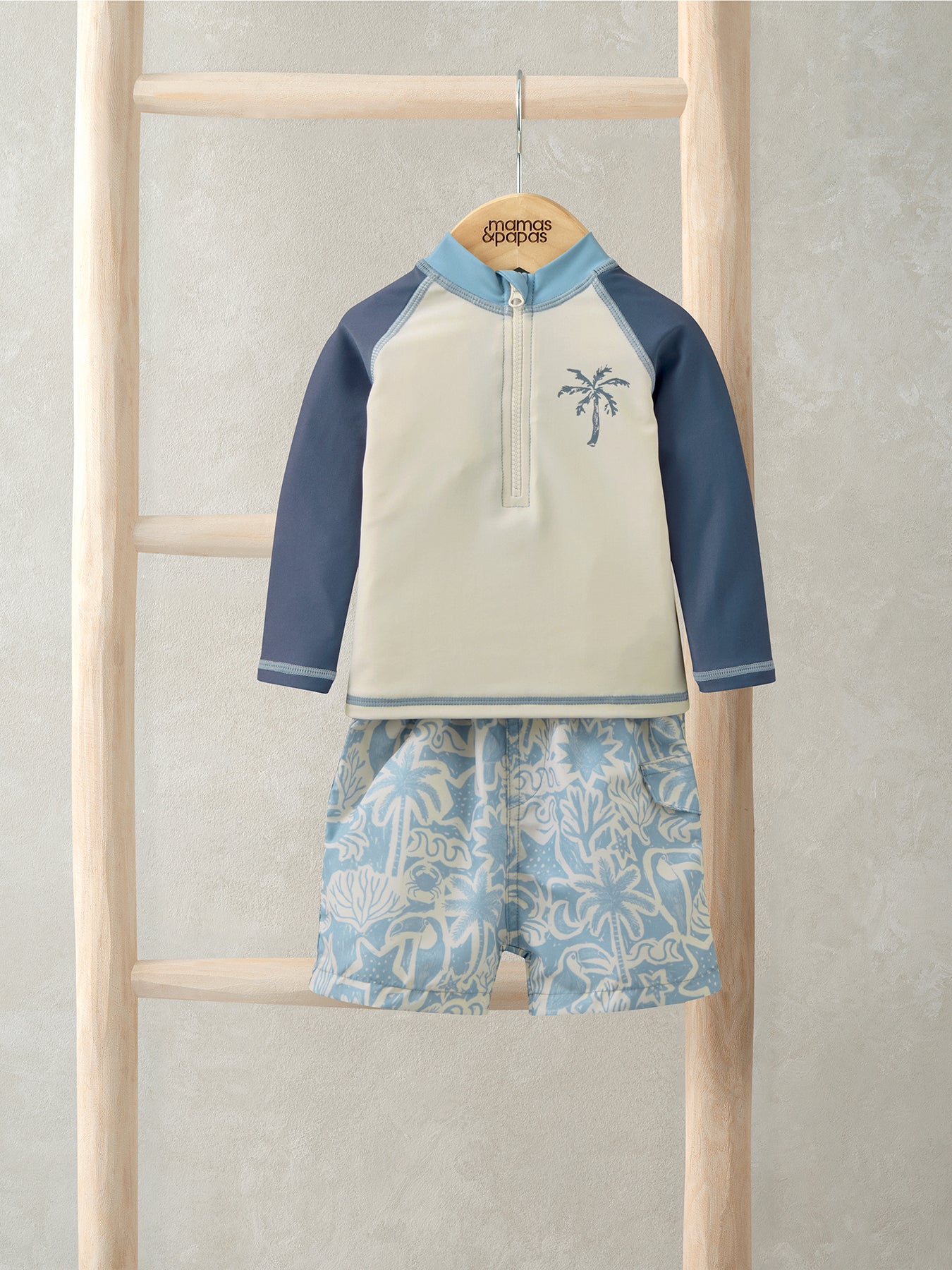 Baby Board Short Two Piece Set Blue