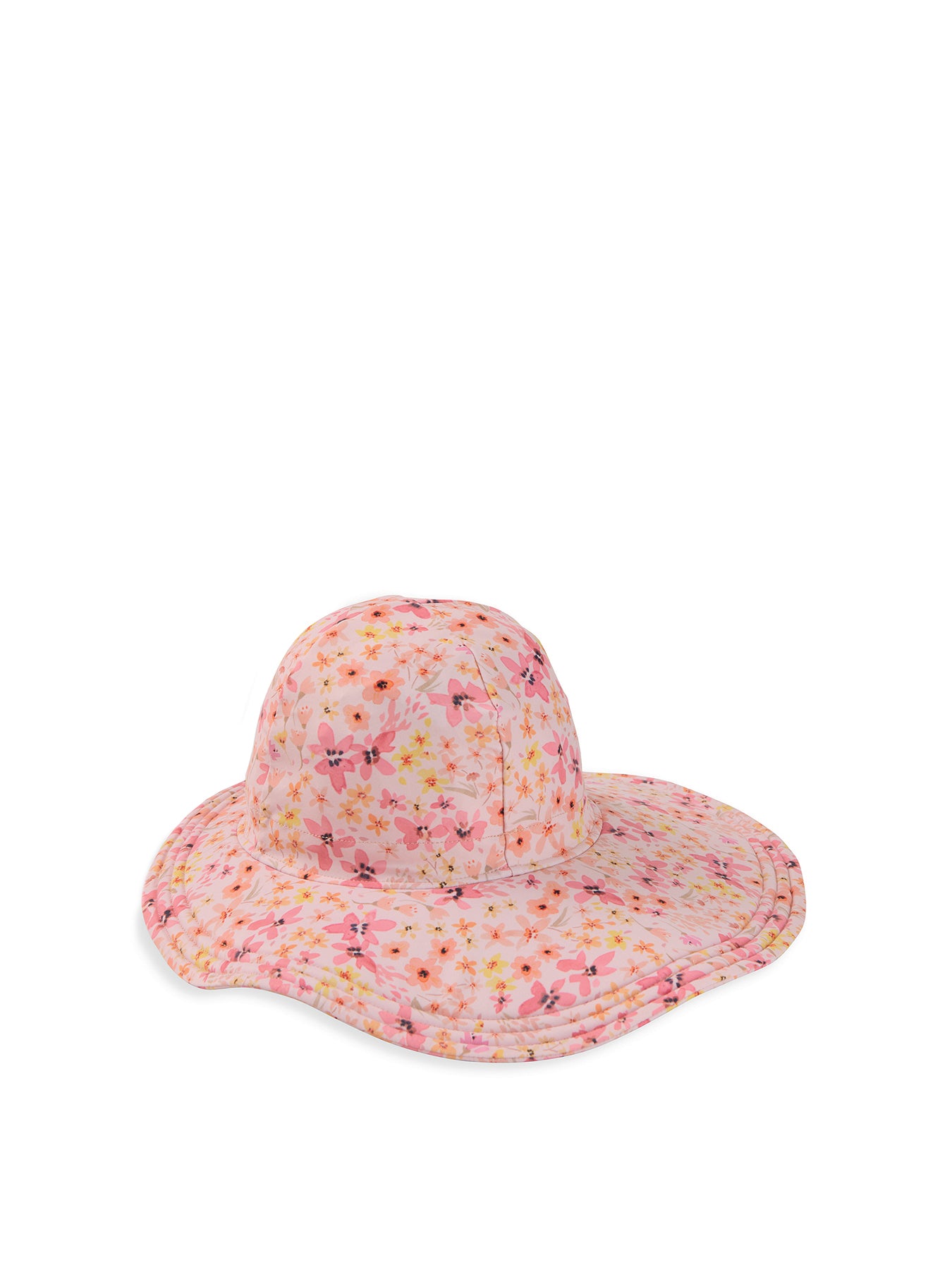 Baby Floral Floppy Sun Hat Pink