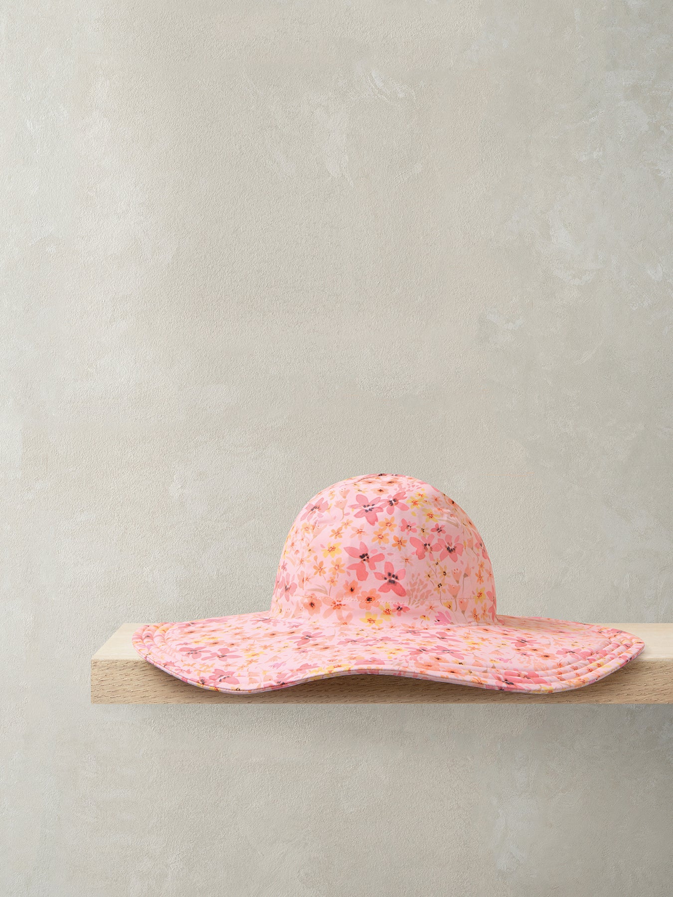 Baby Floral Floppy Sun Hat Pink