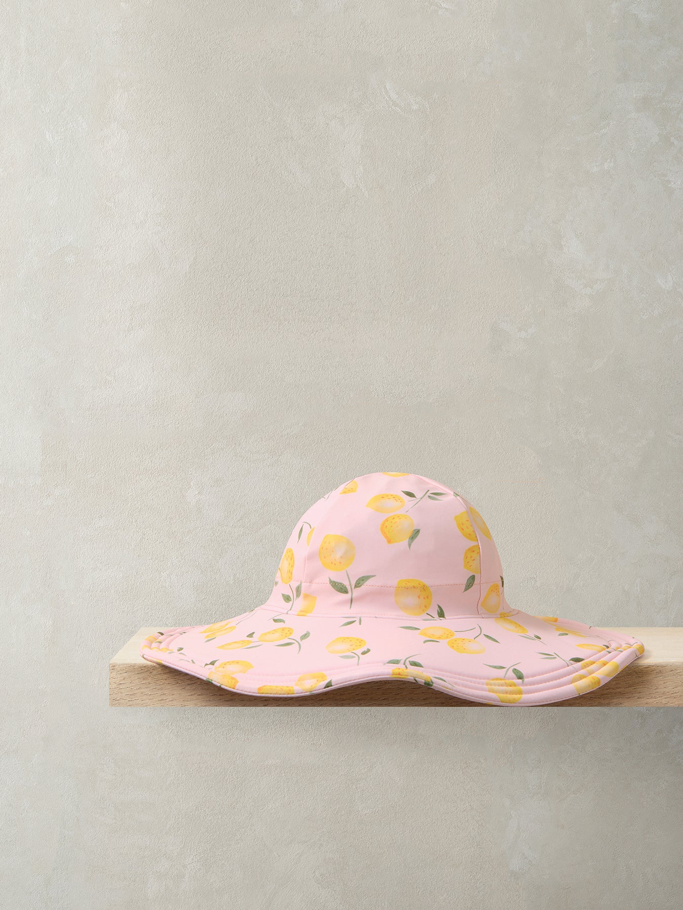 Baby Lemon Print Sun Hat Pink