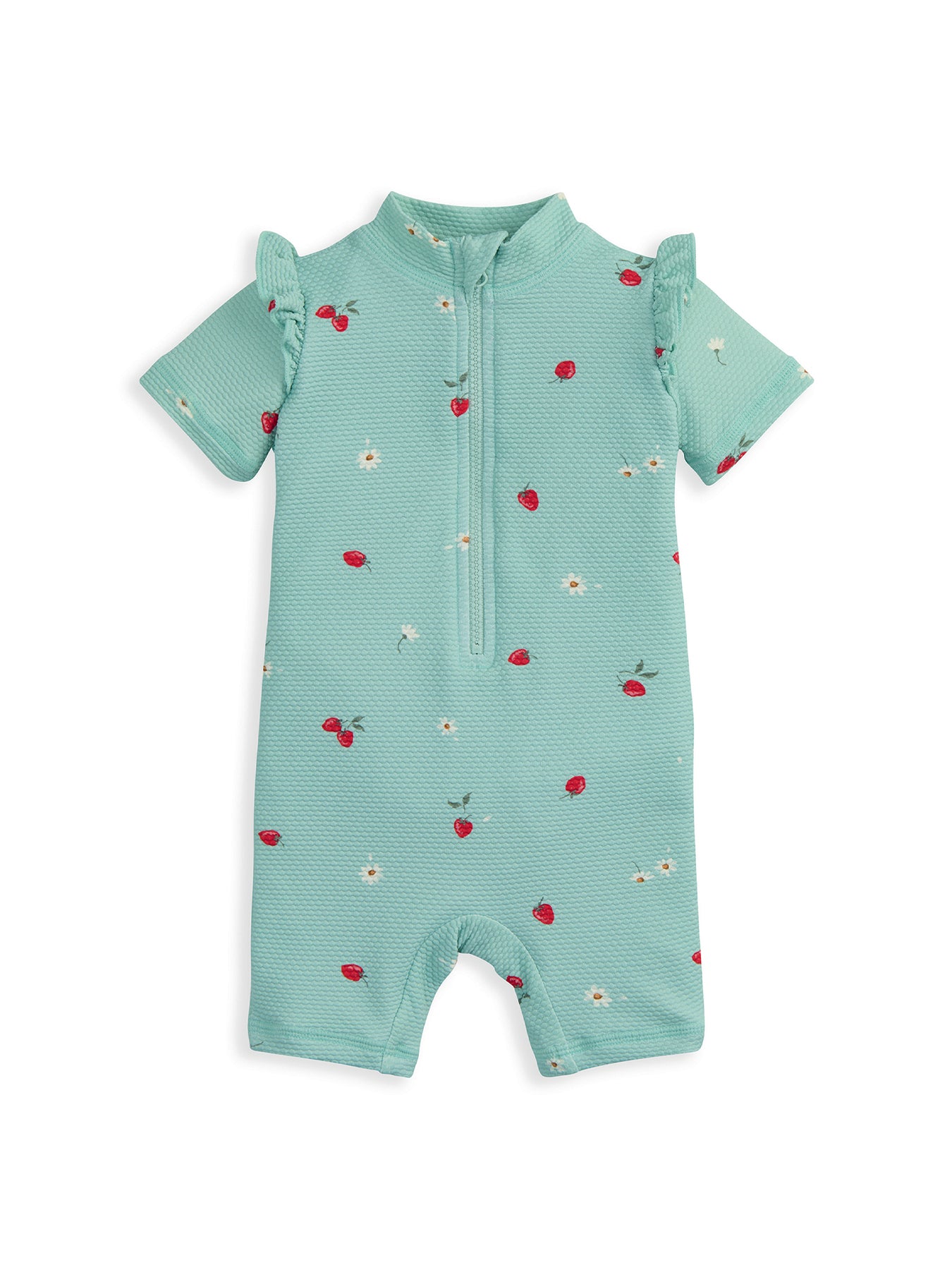 Baby Strawberry Print Rashsuit Blue