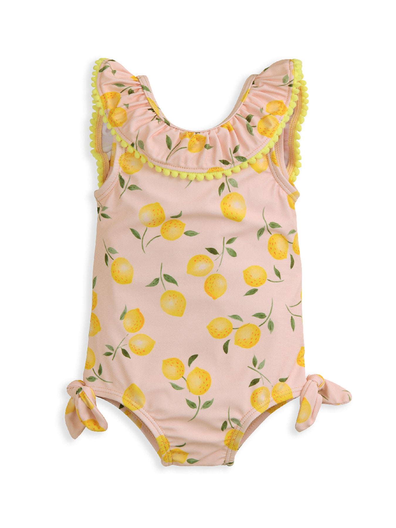Baby Lemon Frill Swimsuit Pink