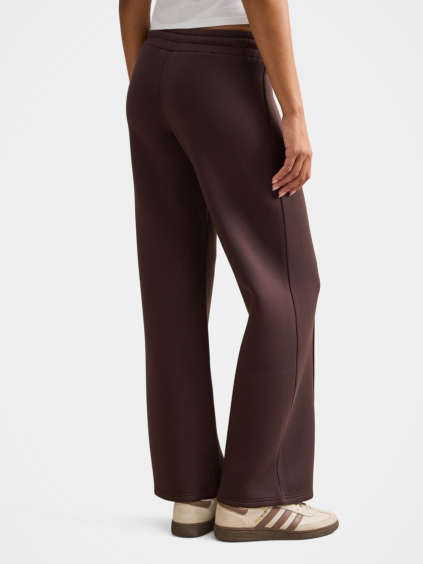 Tiana Wide Leg Track Pants Dark Chocolate