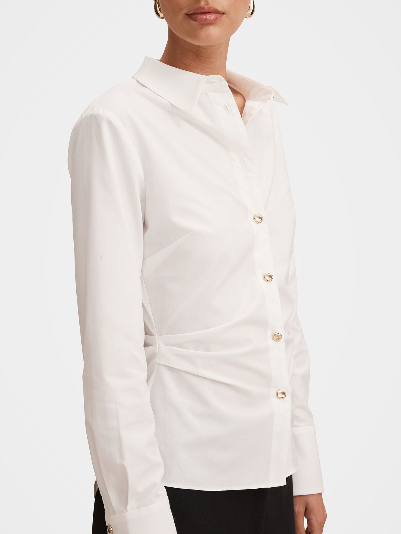 Ange Slim Fitted Shirt Porcelain