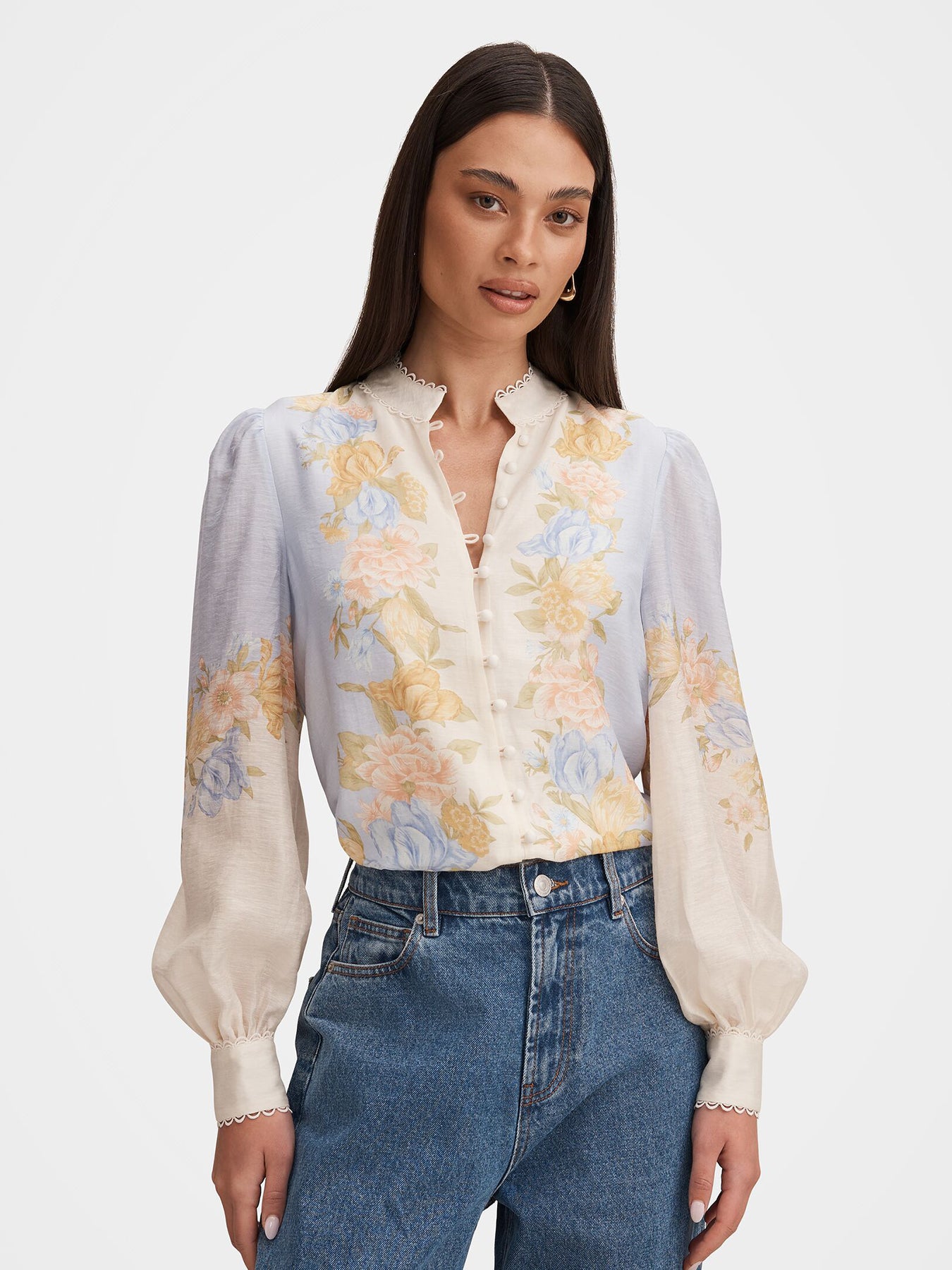 Emma Trimmed Blouse