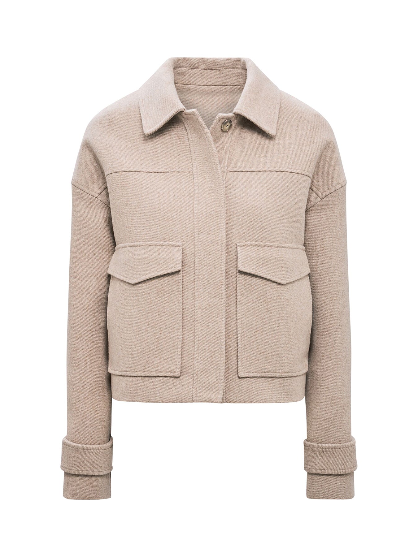 Kelsey Cropped Jacket Neutral Sand