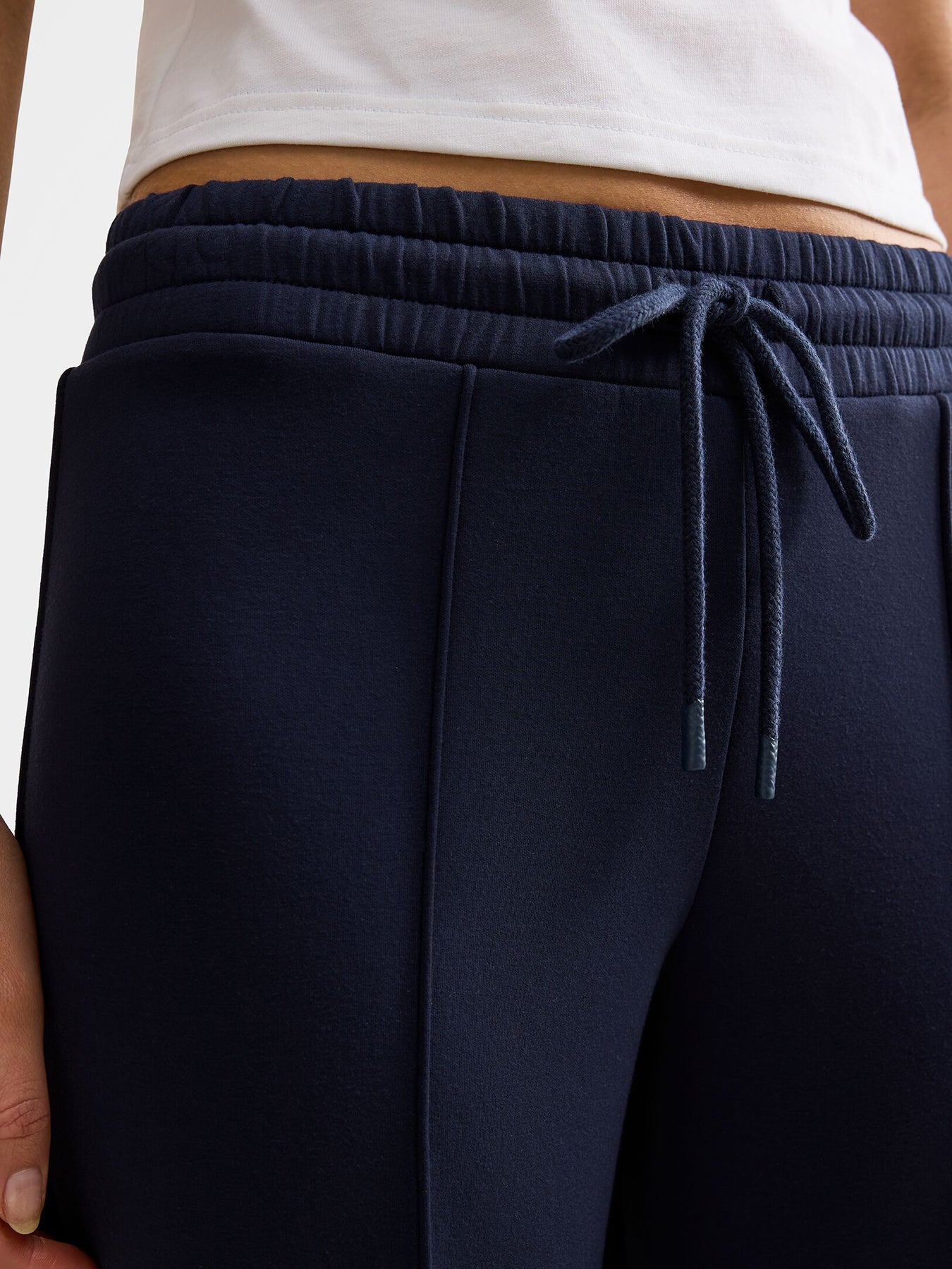 Tiana Wide Leg Track Pants Navy