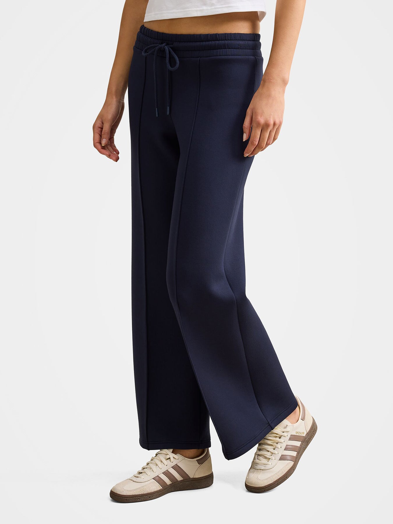 Tiana Wide Leg Track Pants Navy