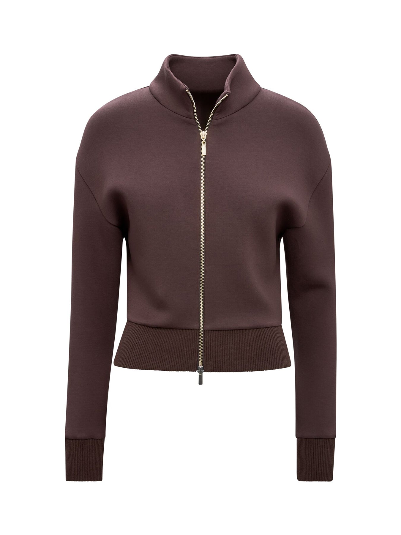 Hannah Zip Lounge Jacket Chocolate