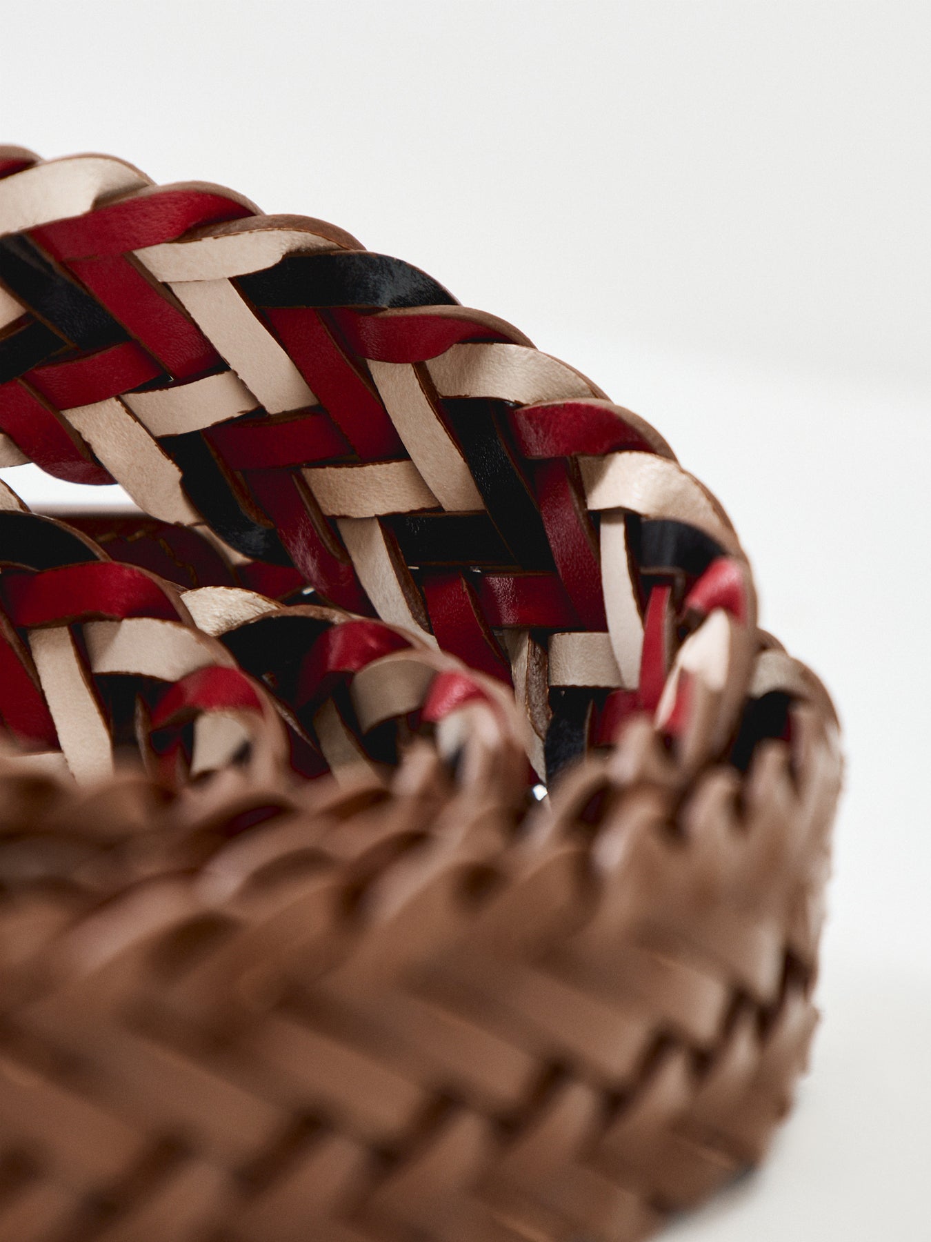 Denton Reversible Woven Belt Tan