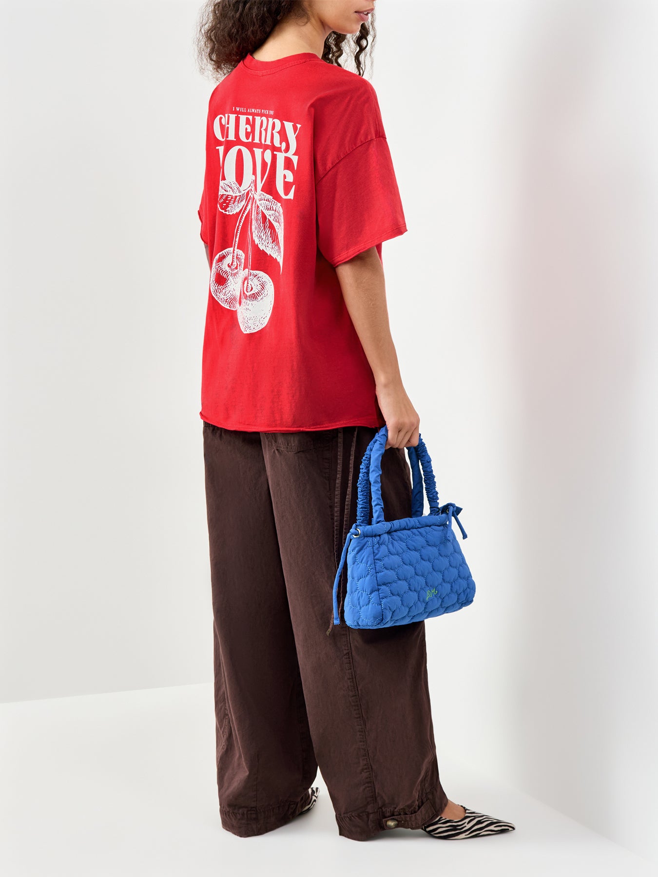 Kinna Oversized Short Sleeve T Shirt Red