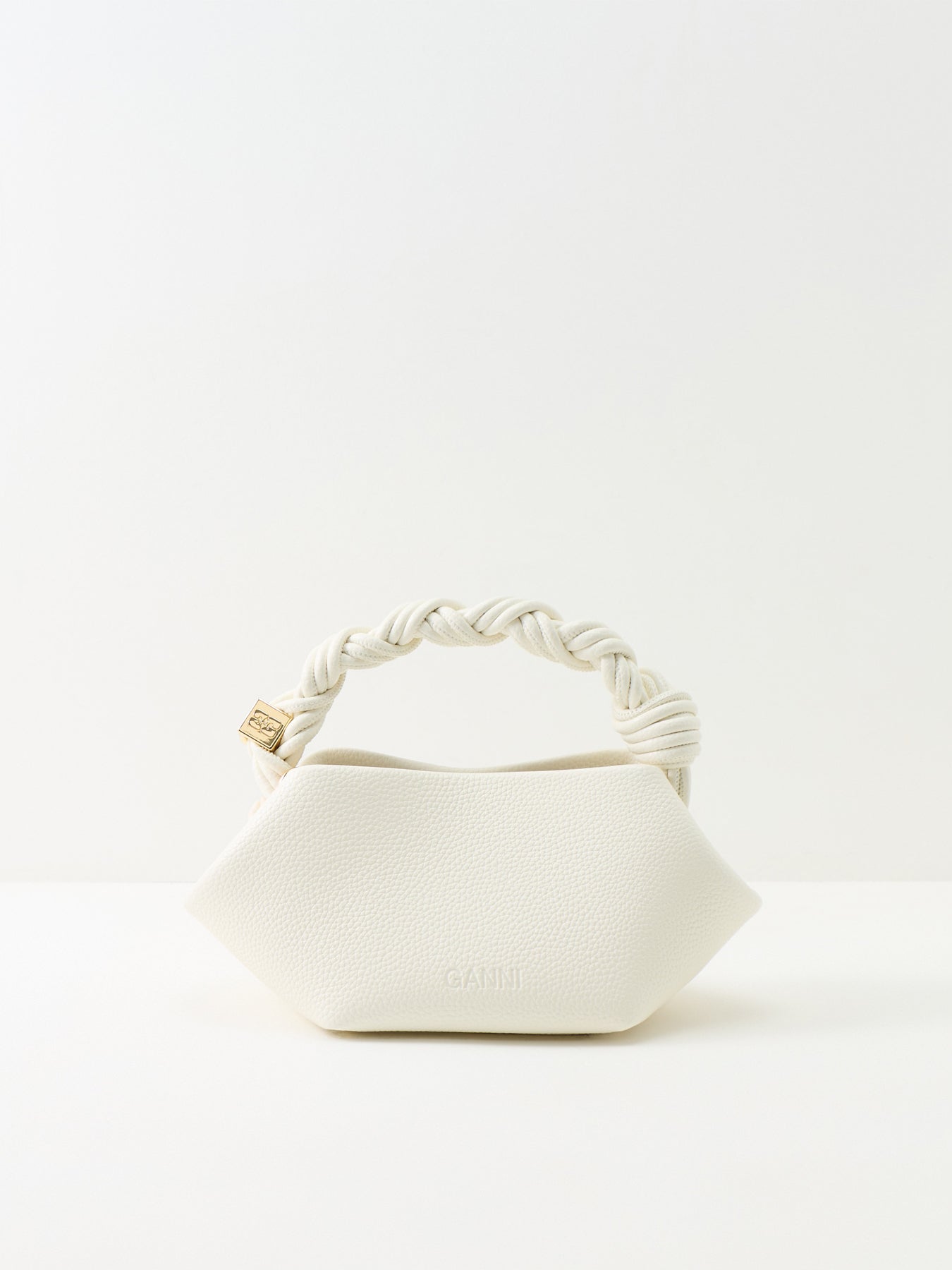 Bou Mini Grained Tote Bag White