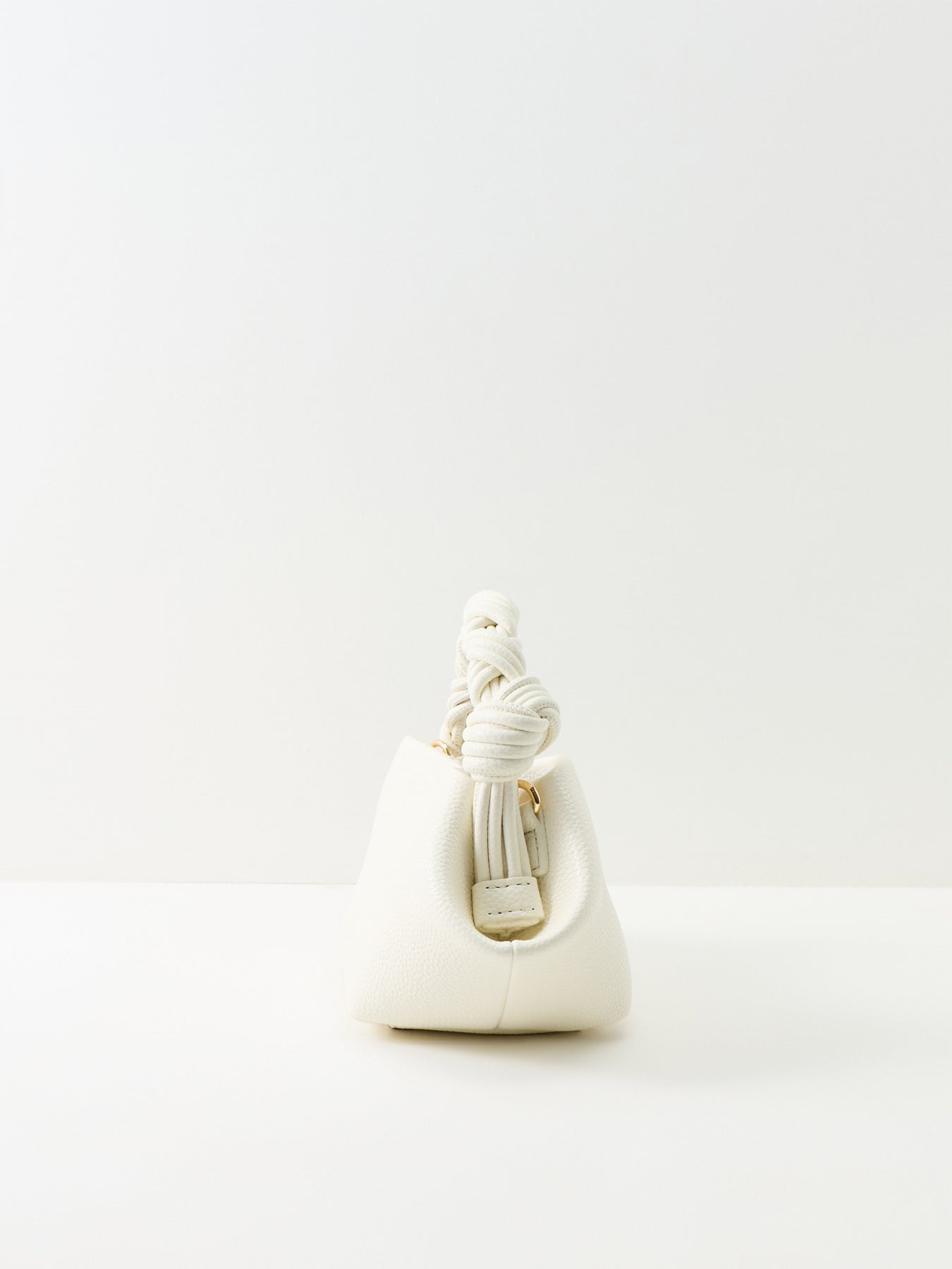 Bou Mini Grained Tote Bag White