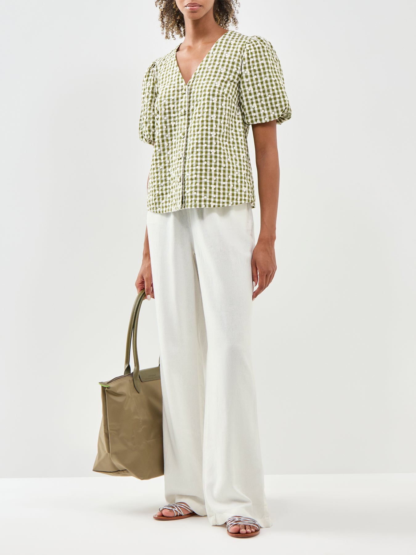 Goa Linen Blend Pull-On Trousers White