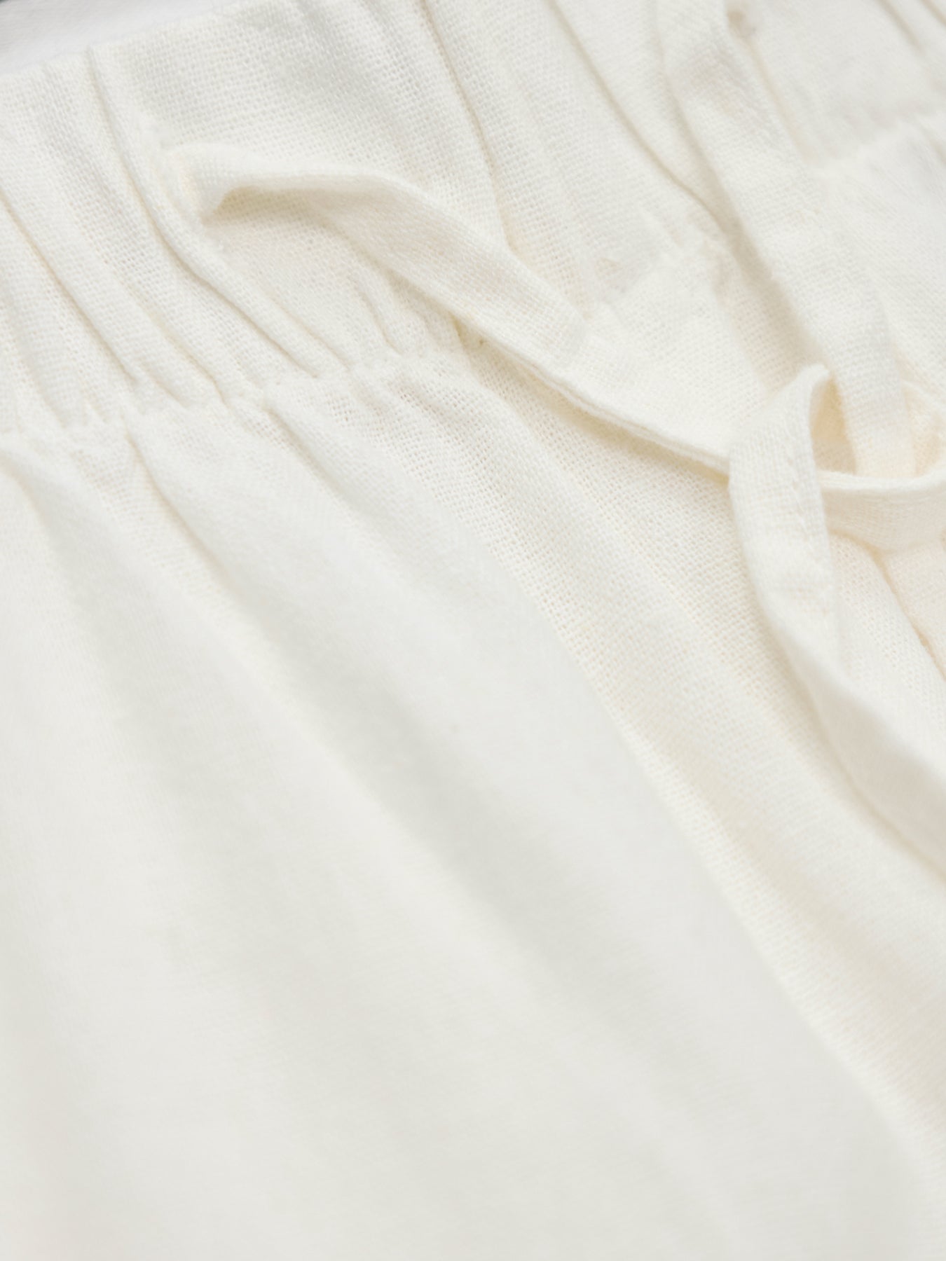 Goa Linen Blend Pull-On Trousers White