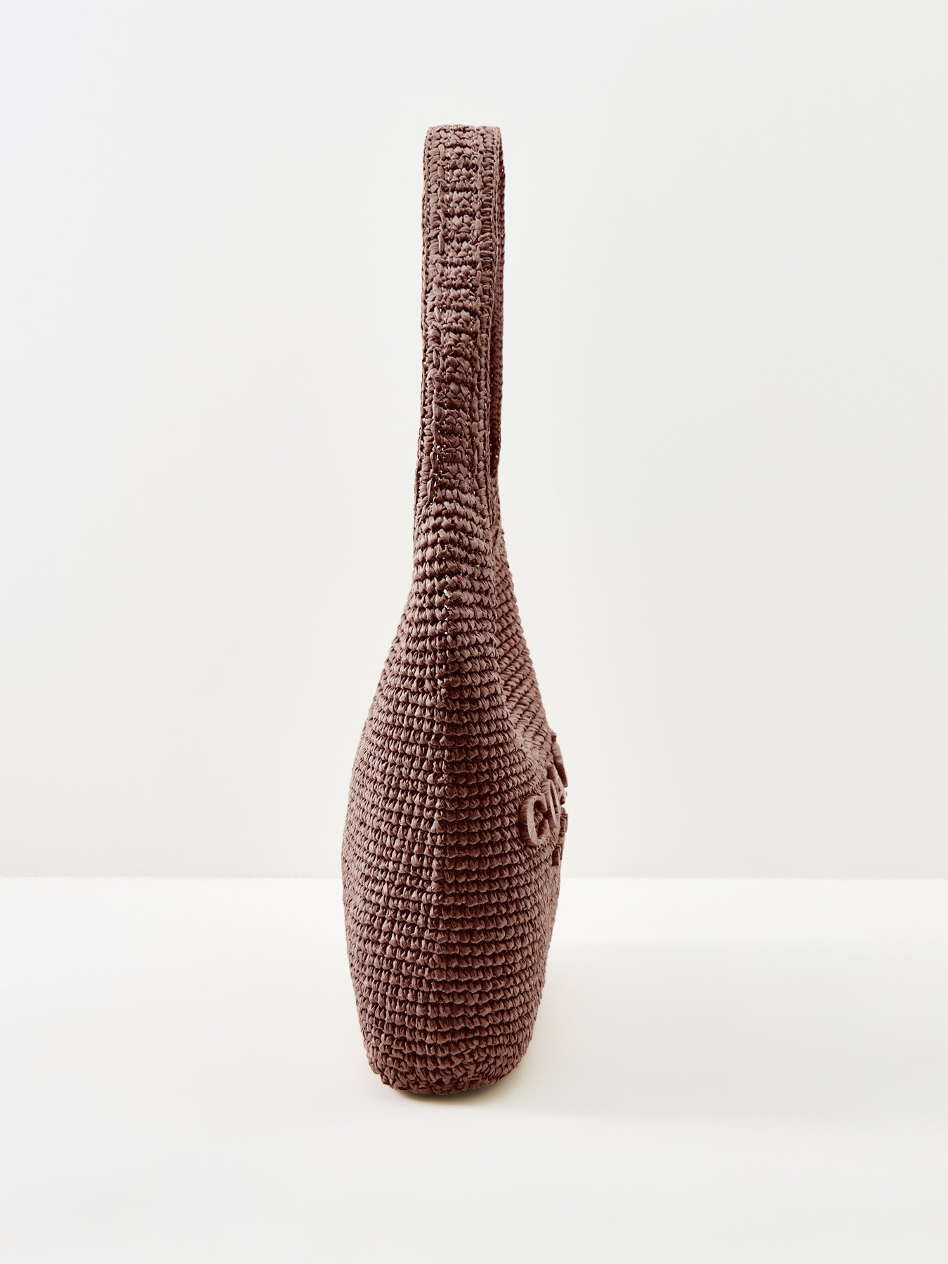 Brooklyn 28 Refined Weave Straw Shoulder Bag Maple