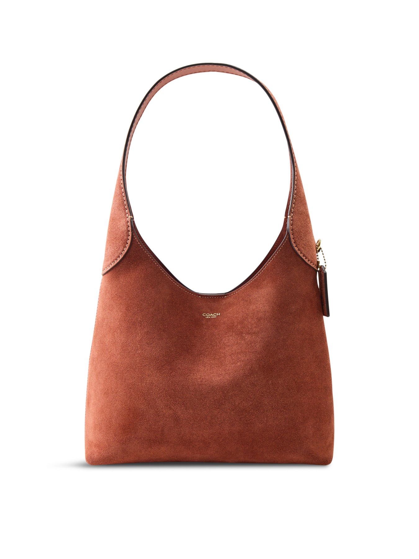 Brooklyn 28 Suede Shoulder Bag Clay