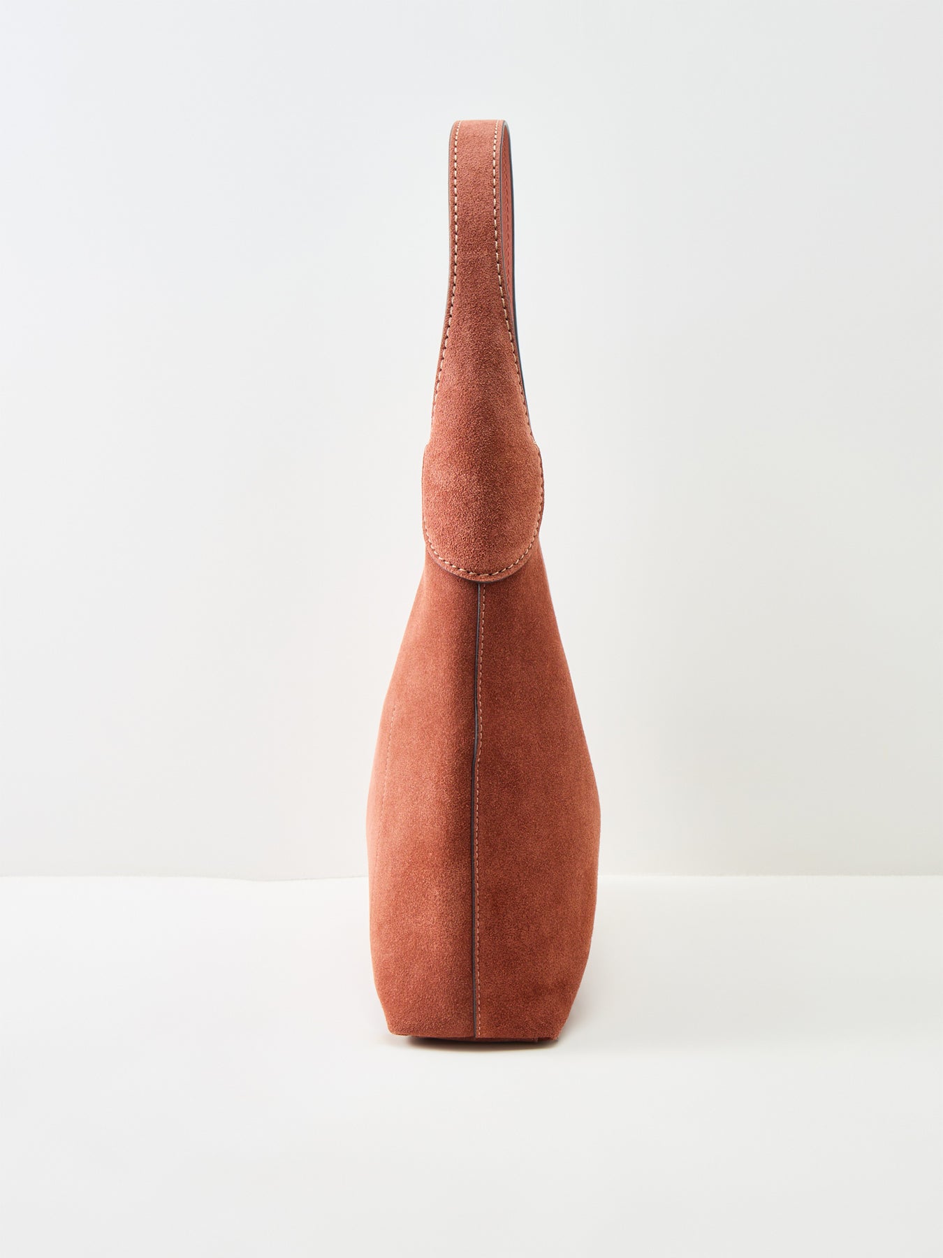 Suede Brooklyn Shoulder Bag 28 Tan