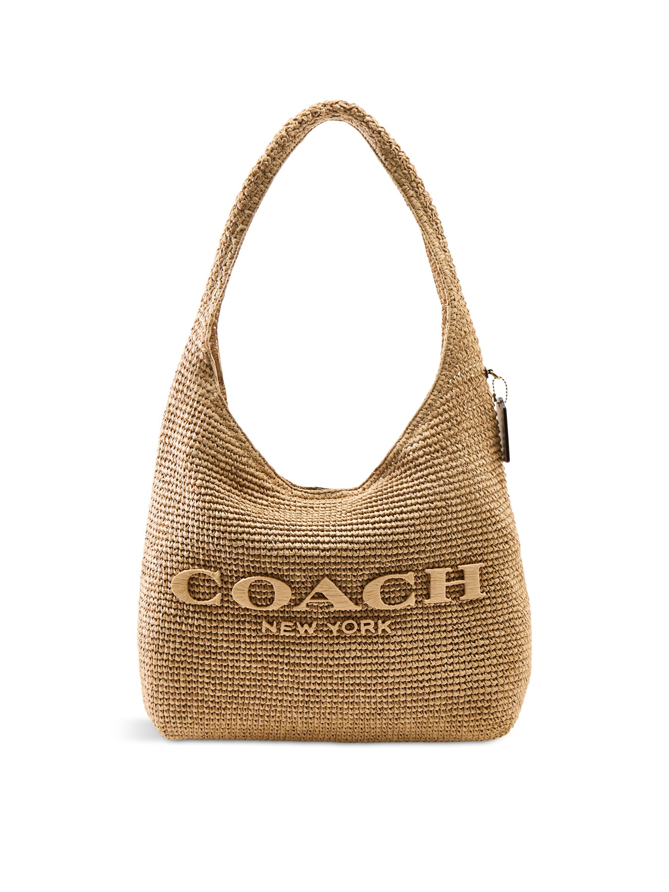 Brooklyn Straw Shoulder Bag Tan