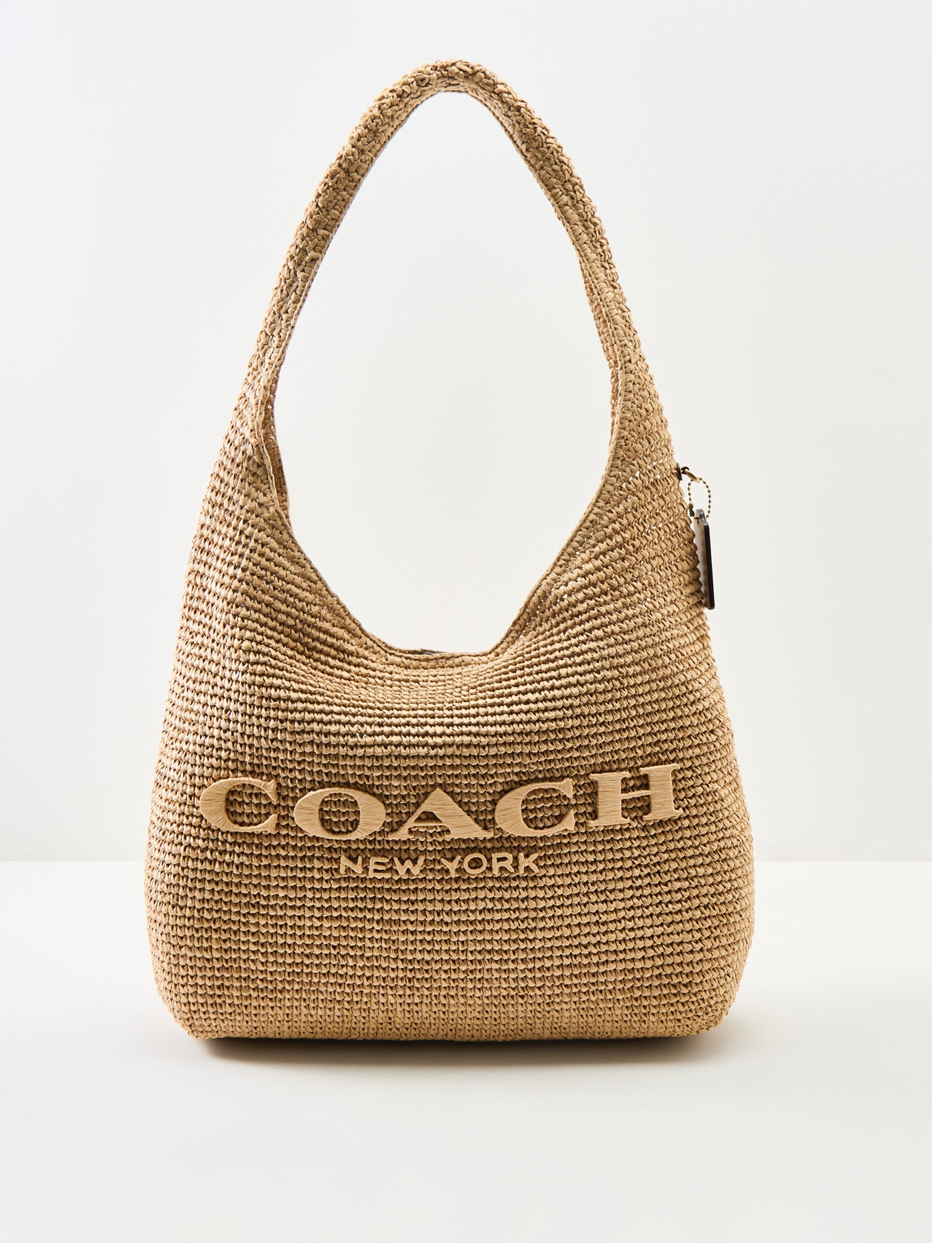 Brooklyn Straw Shoulder Bag Tan