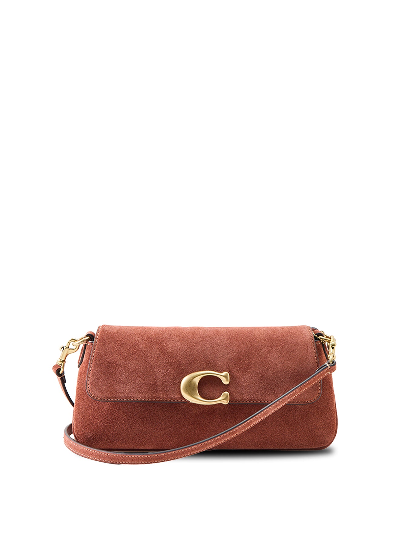 Jet Suede Shoulder Bag Clay