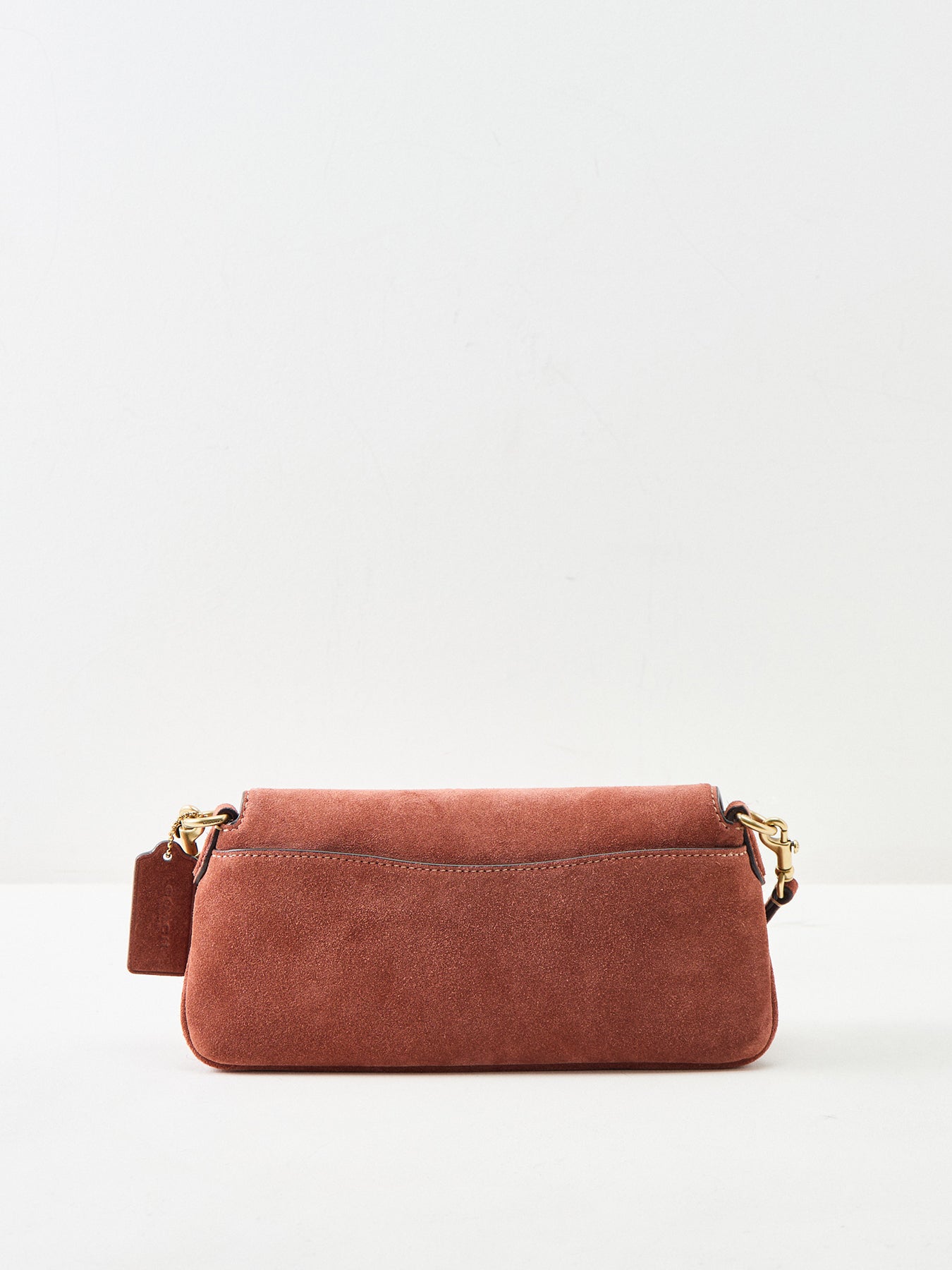 Jet Suede Shoulder Bag Clay