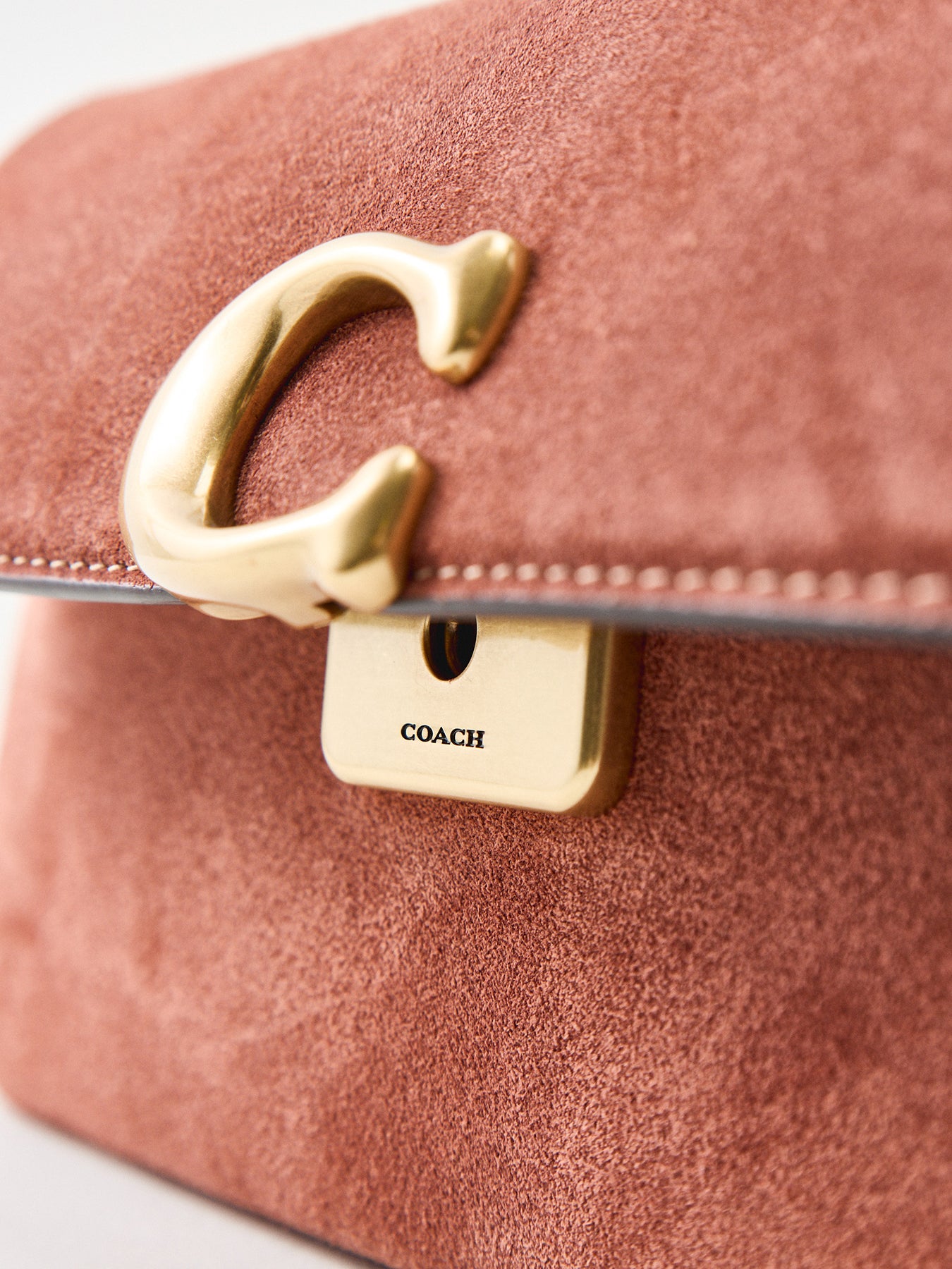 Jet Suede Shoulder Bag Clay