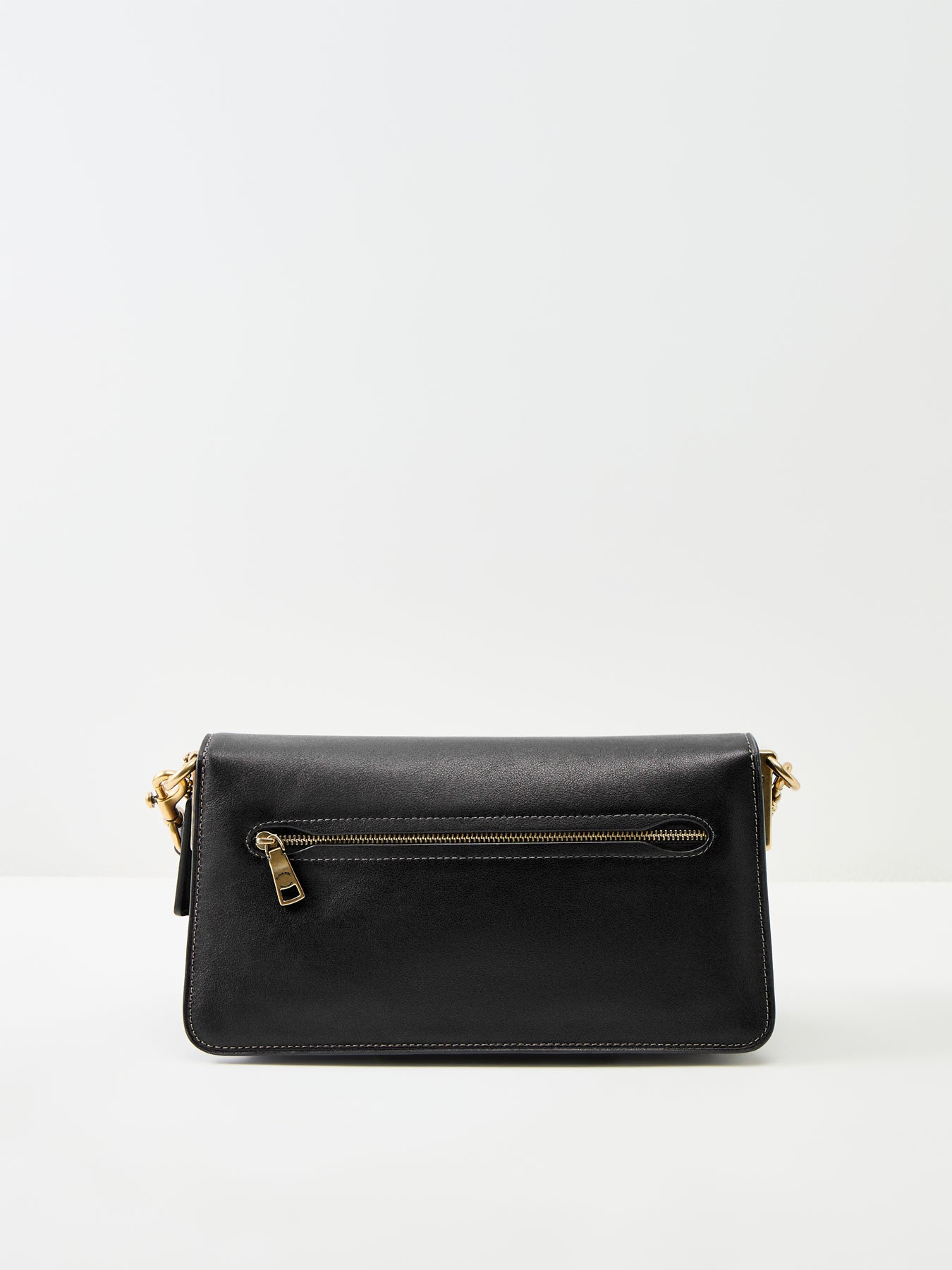 Tabby Soft Grain Leather Shoulder Bag 26 Black