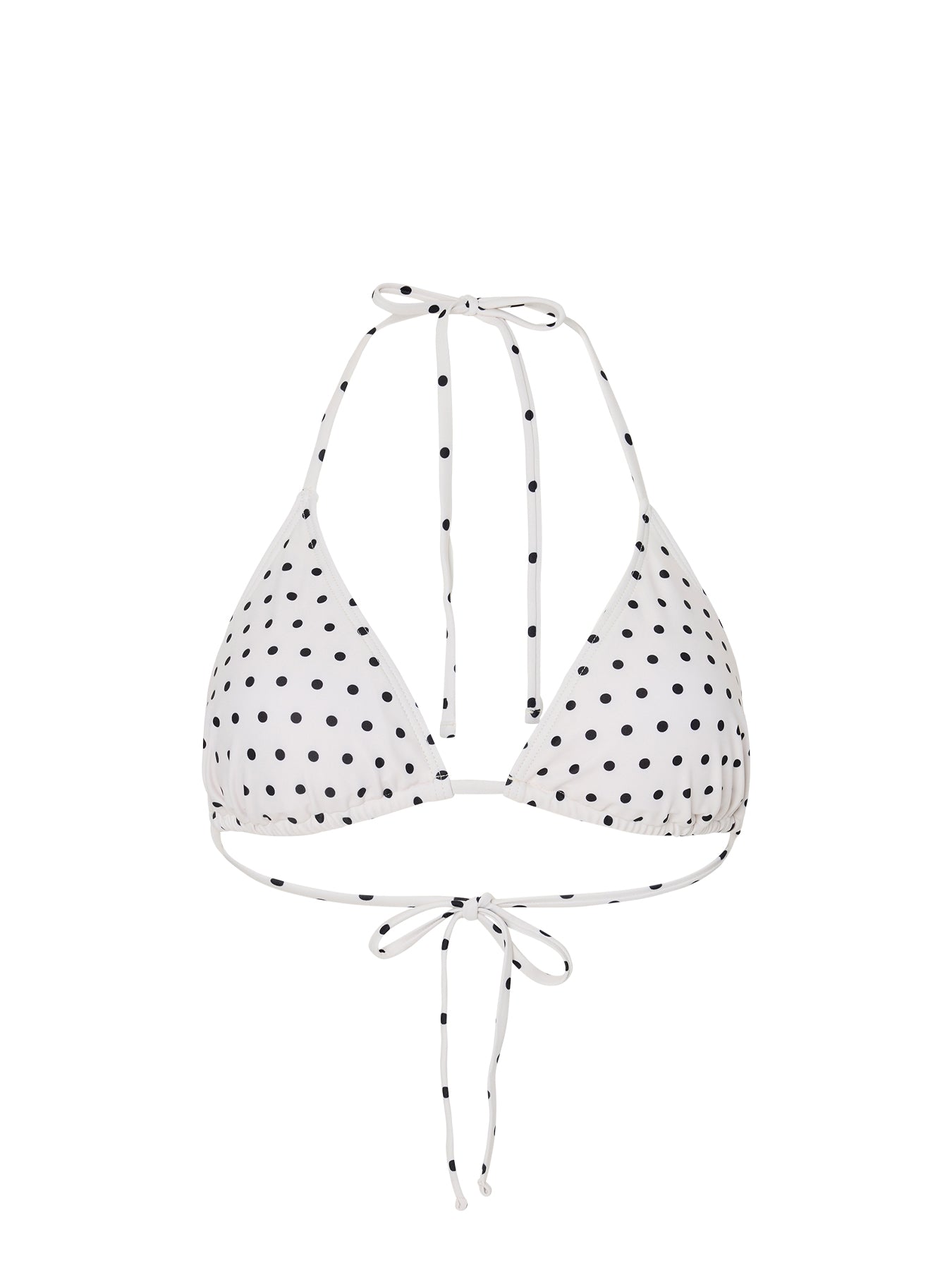 Baomi Bikini Triangle Top Black Dot