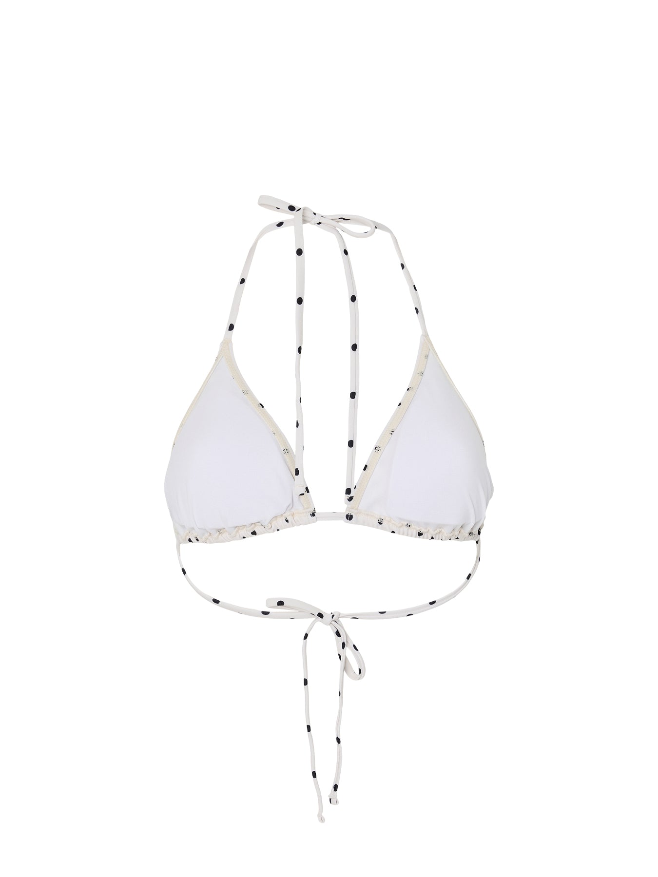 Baomi Bikini Triangle Top Black Dot