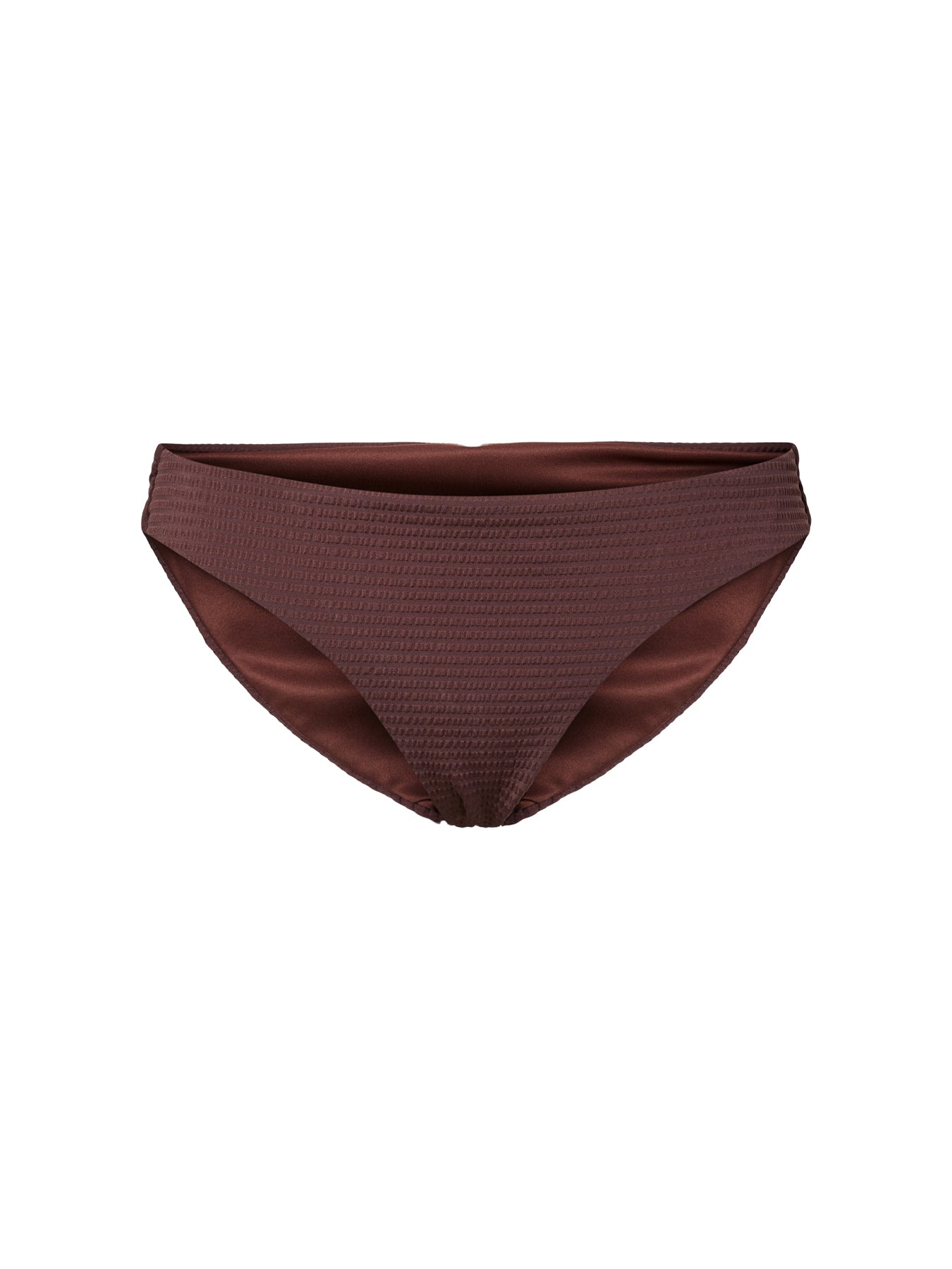 Kaya Seersucker Bikini Brief Brown