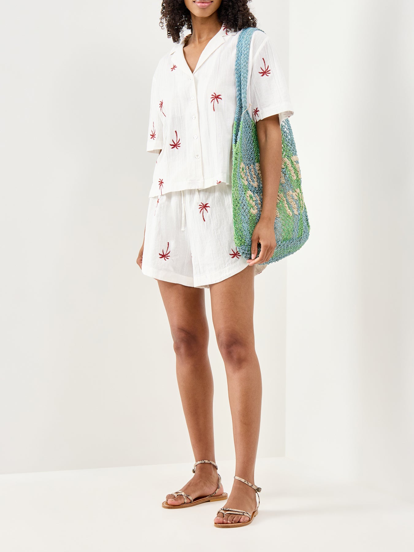 Kiana Embroidered Shorts Multi