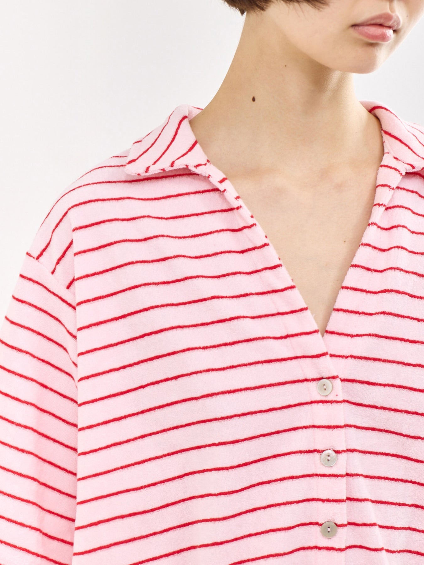 Kay Frotte Short Sleeve Shirt Multi