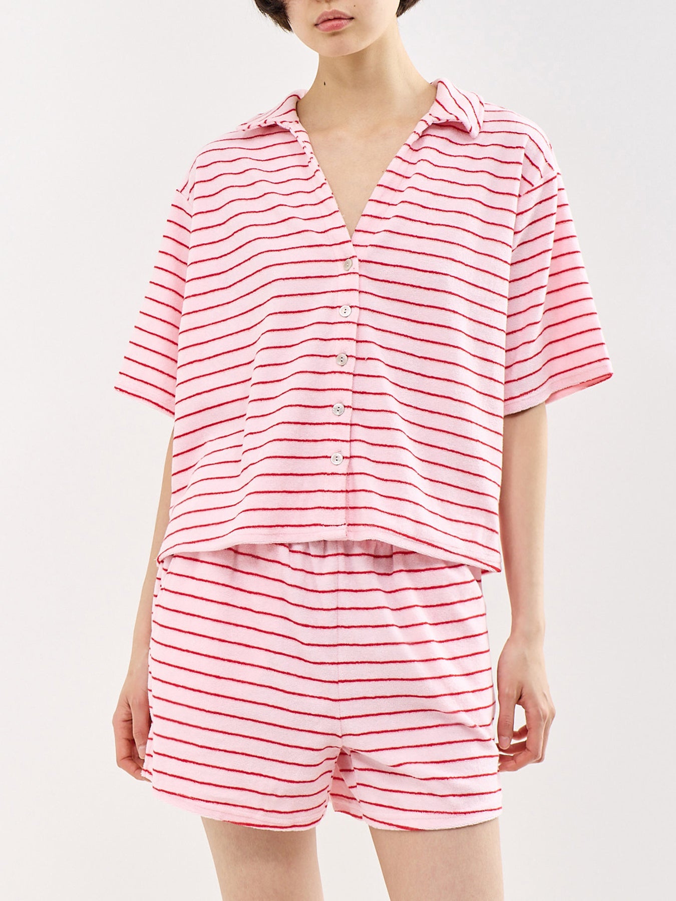 Kay Frotte Short Sleeve Shirt Multi