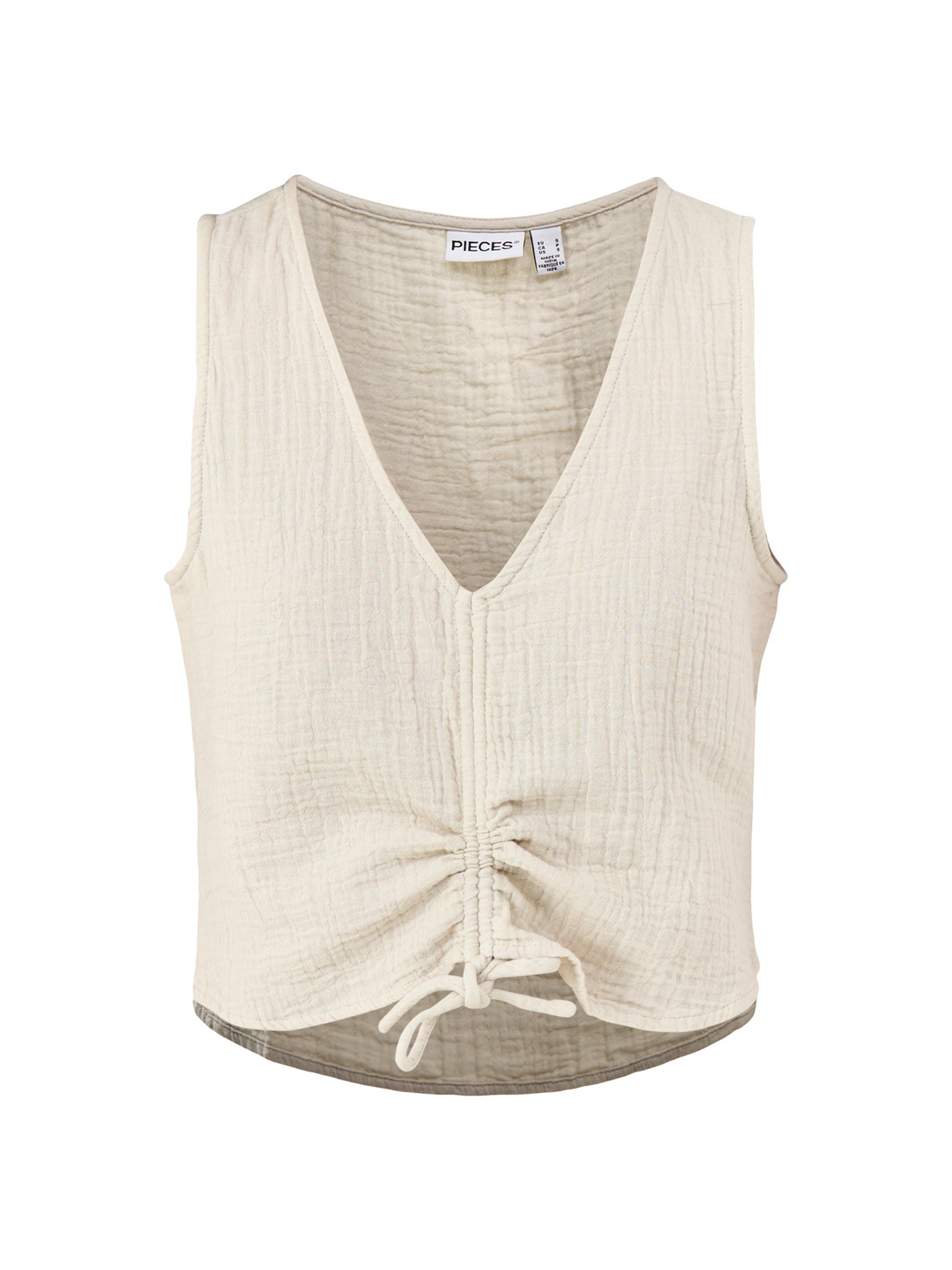 Sastina Cropped Top Beige