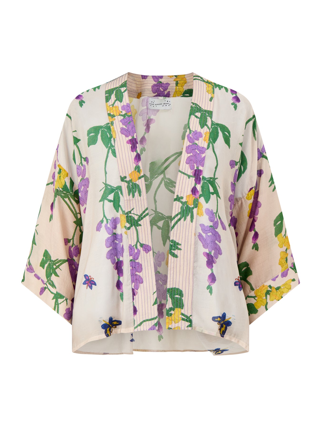 Wisteria Lilac Short Kimono Lilac